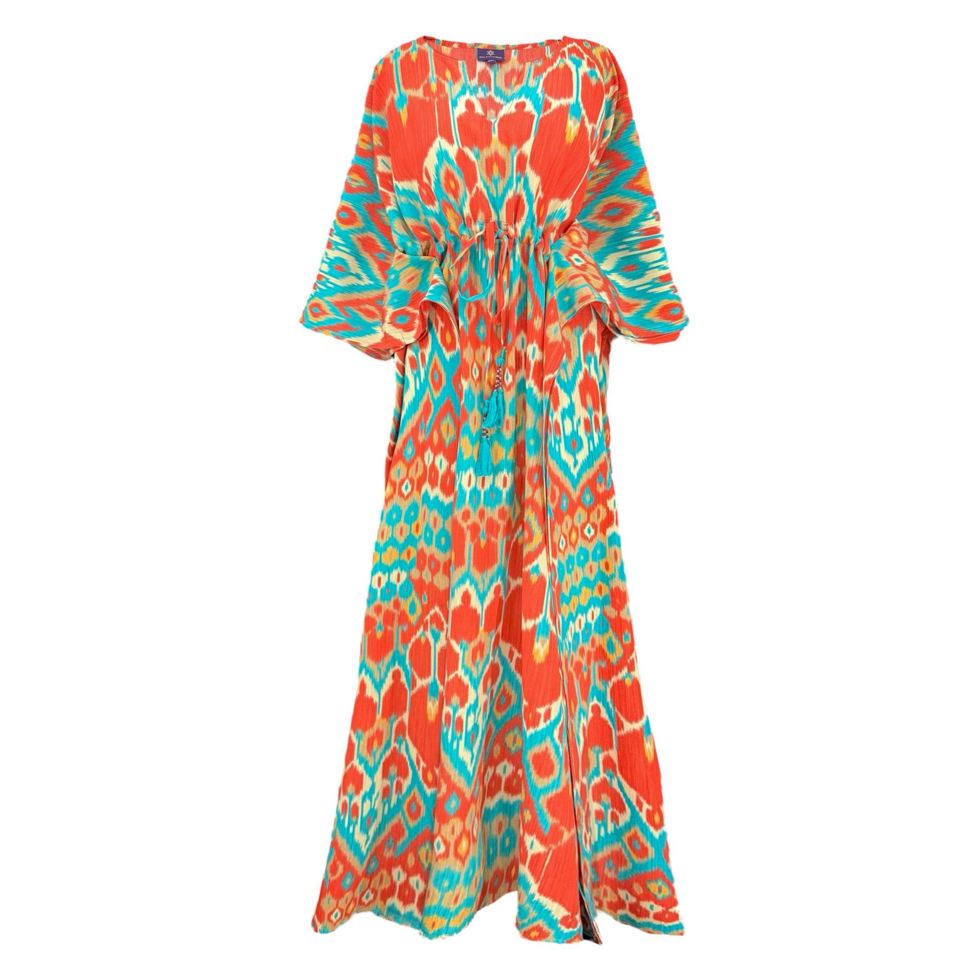 Bella Vita Italian Silk Maxi Kaftan Dress