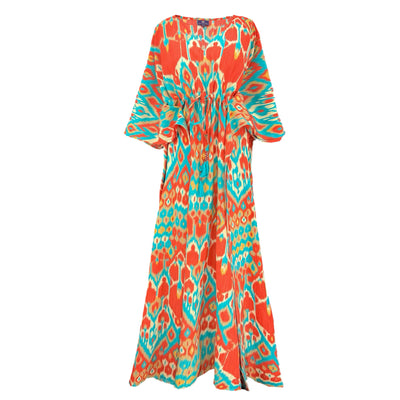 Bella Vita Italian Silk Maxi Kaftan Dress