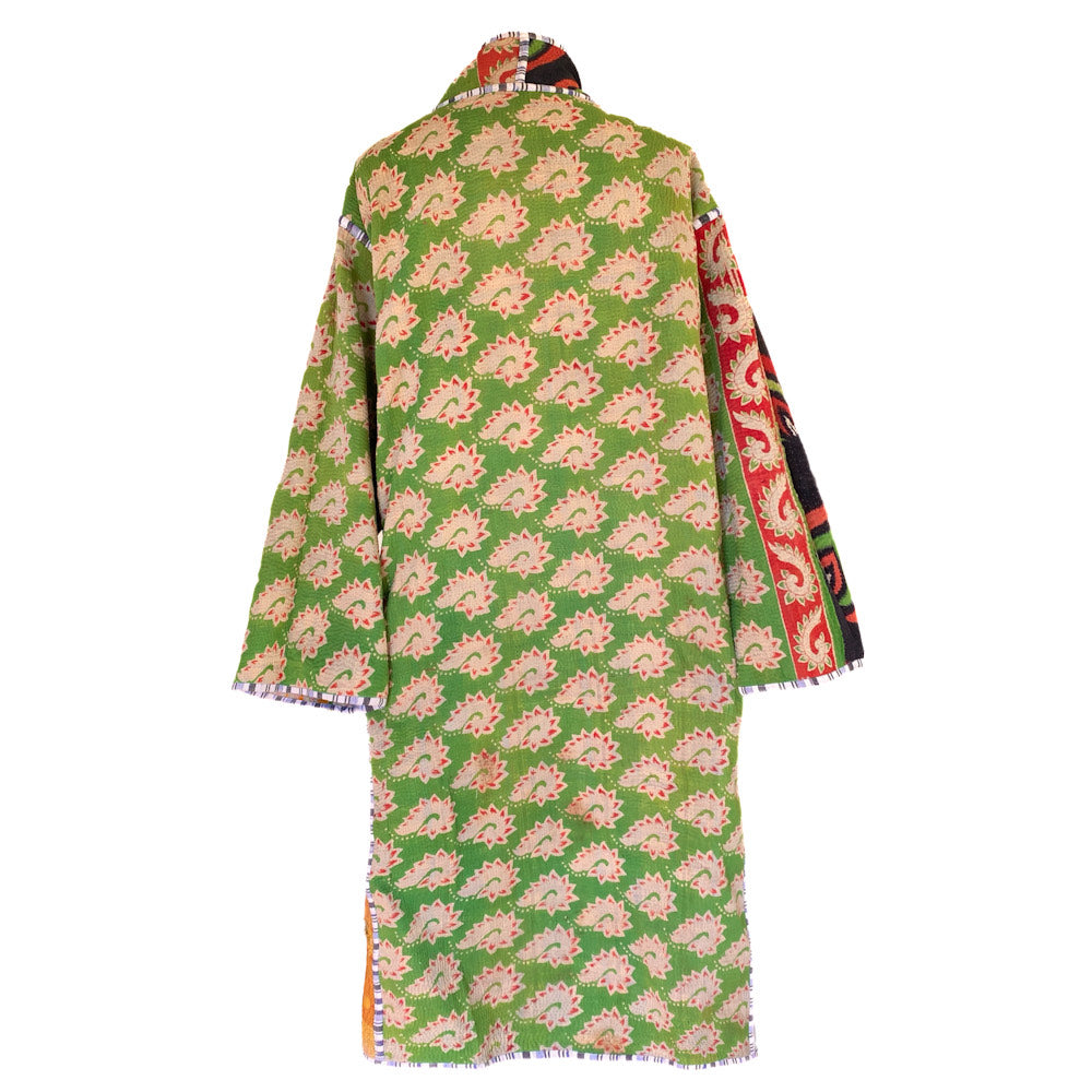 Citlali Cotton Kantha Coat One of a Kind