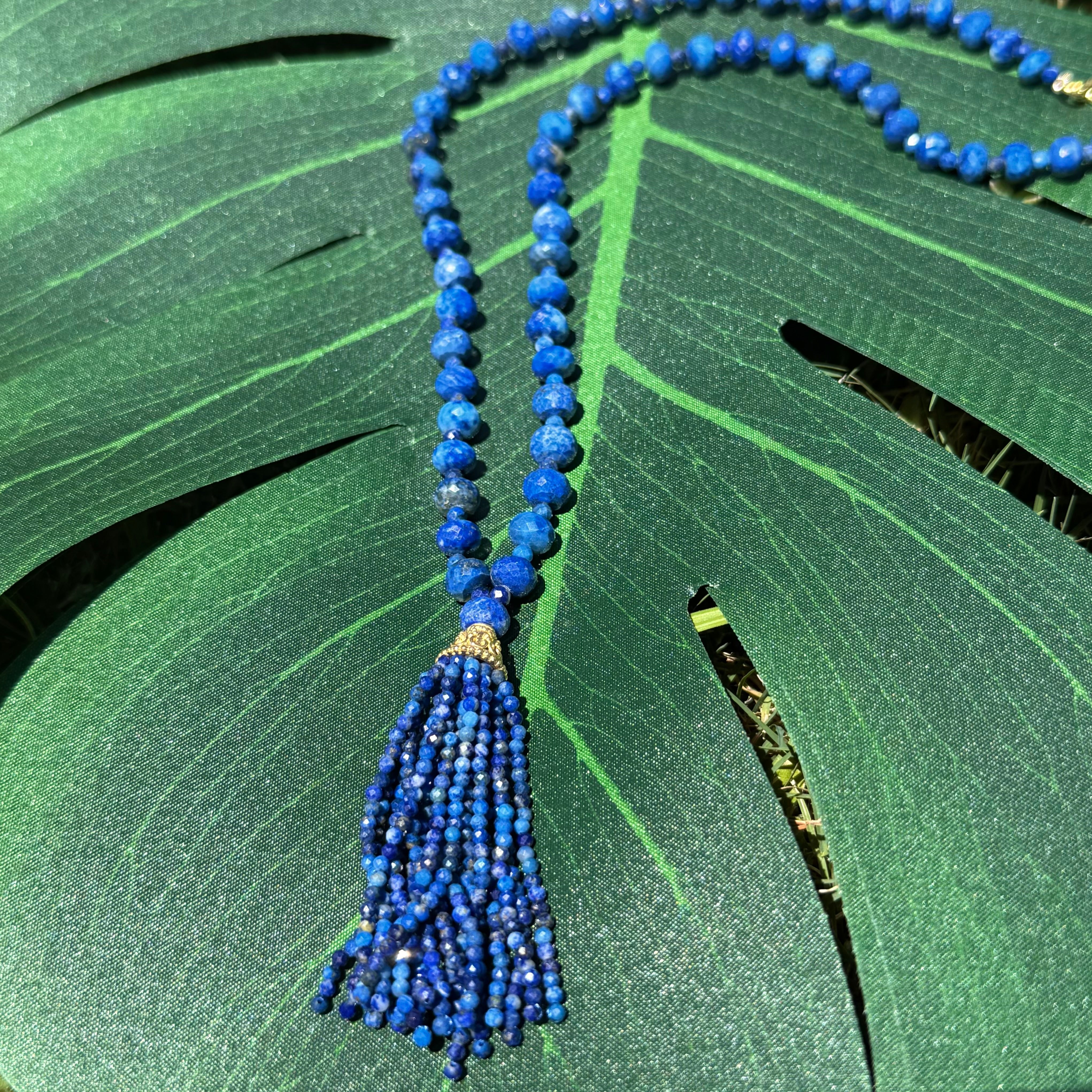Semi Precious Lapis Lazuli Mini Mala