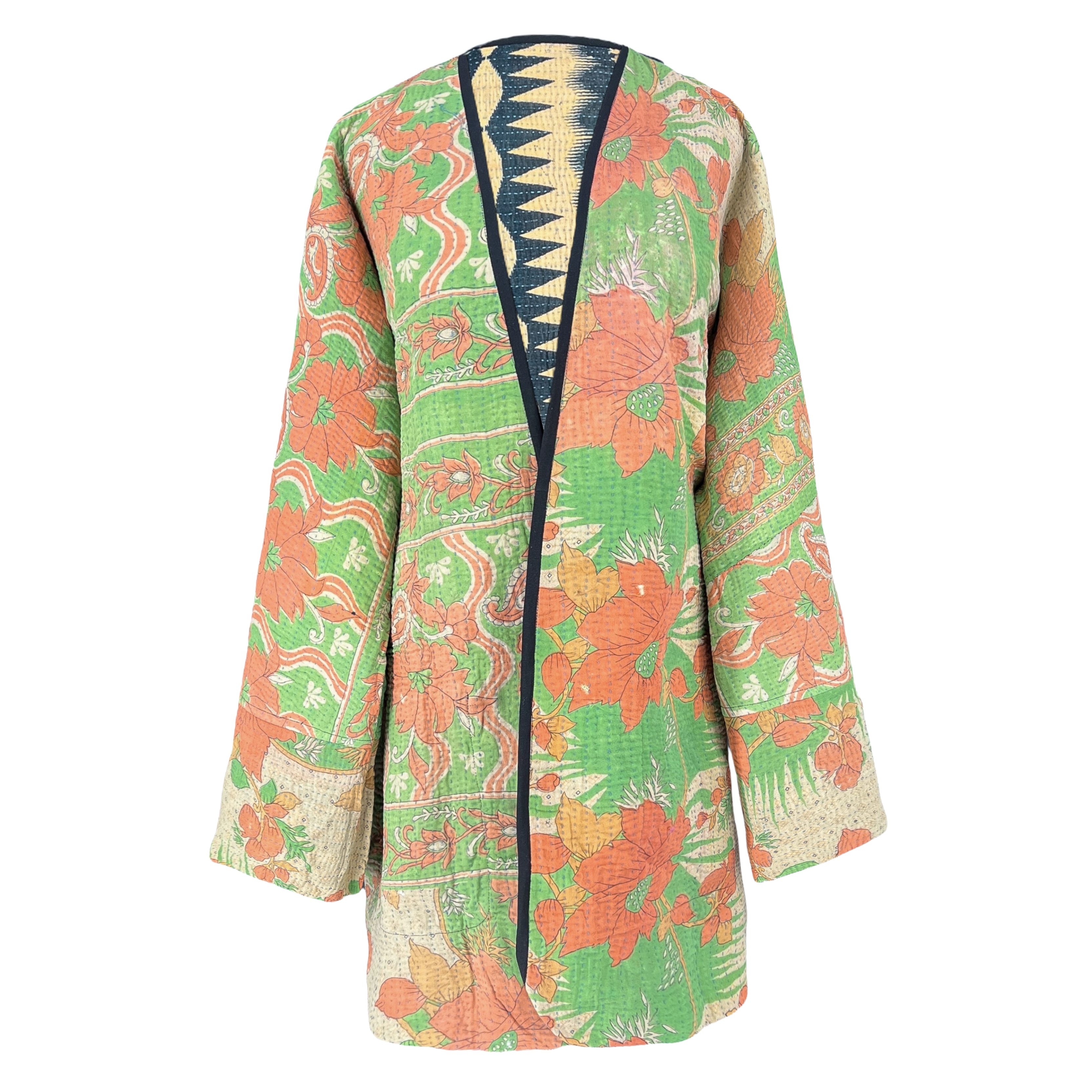 Anjuna Cotton Kantha Coat One of a Kind