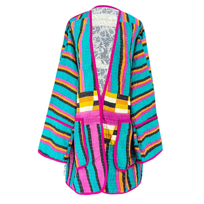 Pallana Cotton Kantha Coat One of a Kind