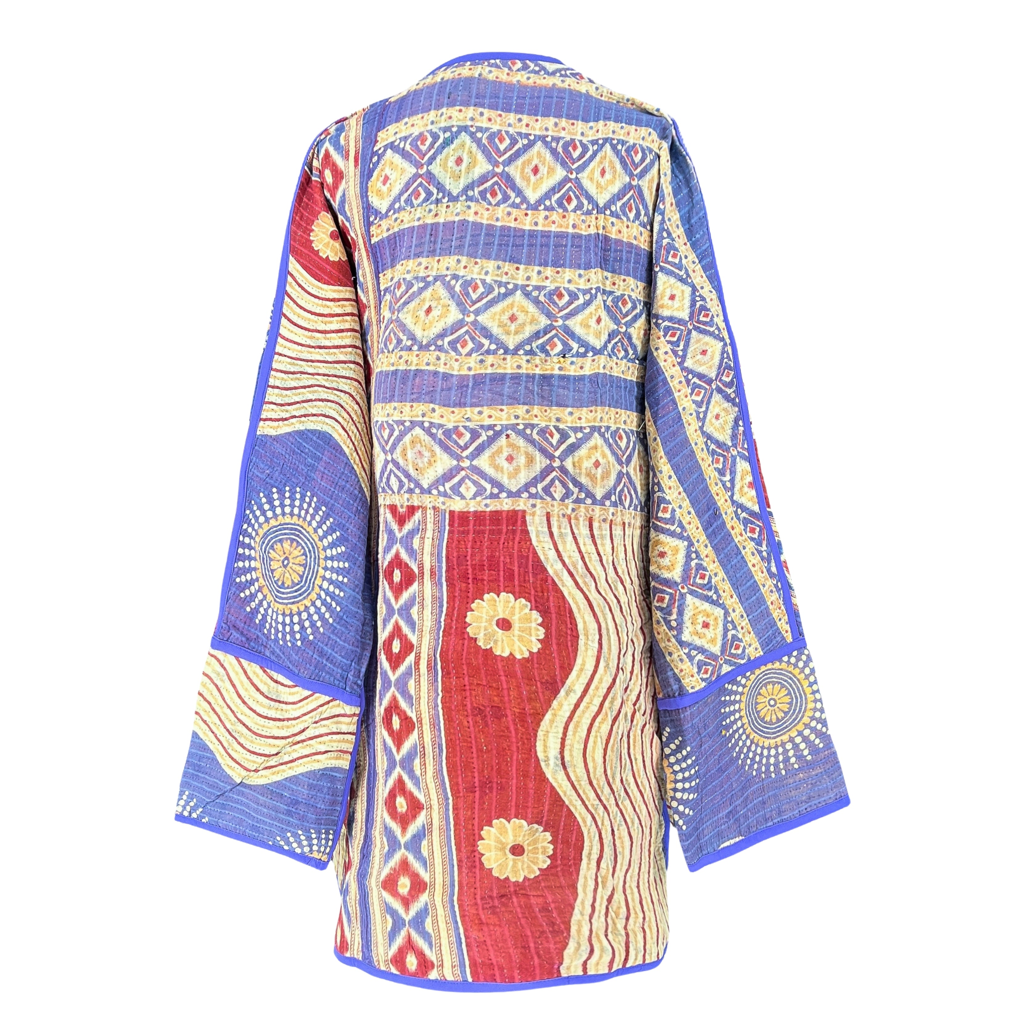 Cherai Cotton Kantha Coat One of a Kind