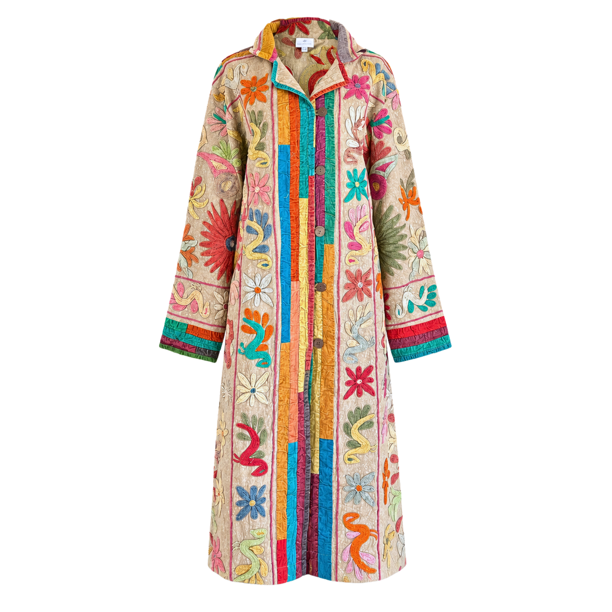 Anjika Embroidered Cotton Coat One of a Kind