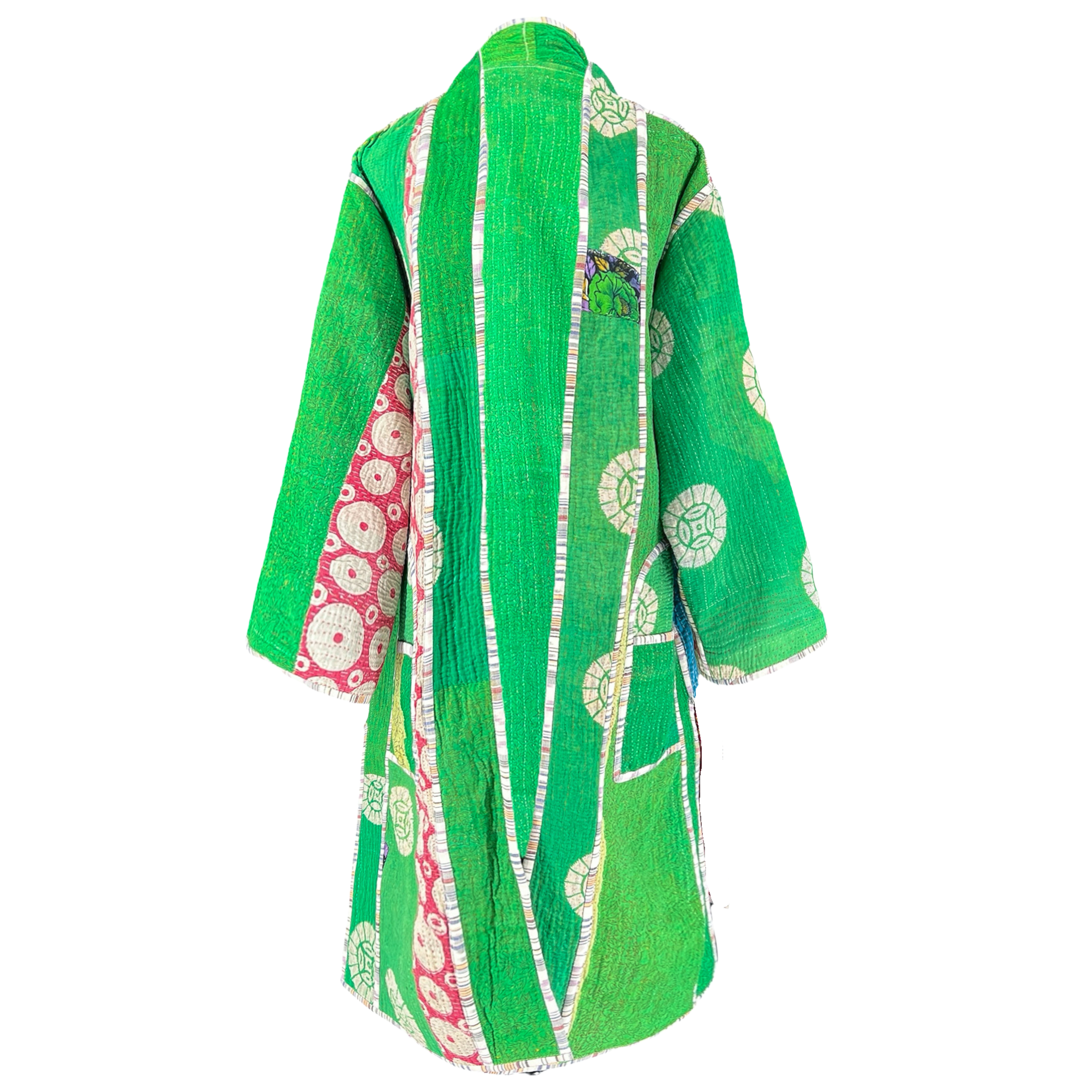 Kalapathar Cotton Kantha Coat One of a Kind