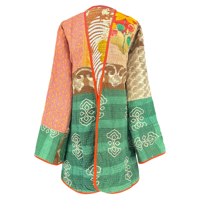 Baga Cotton Kantha Coat One of a Kind
