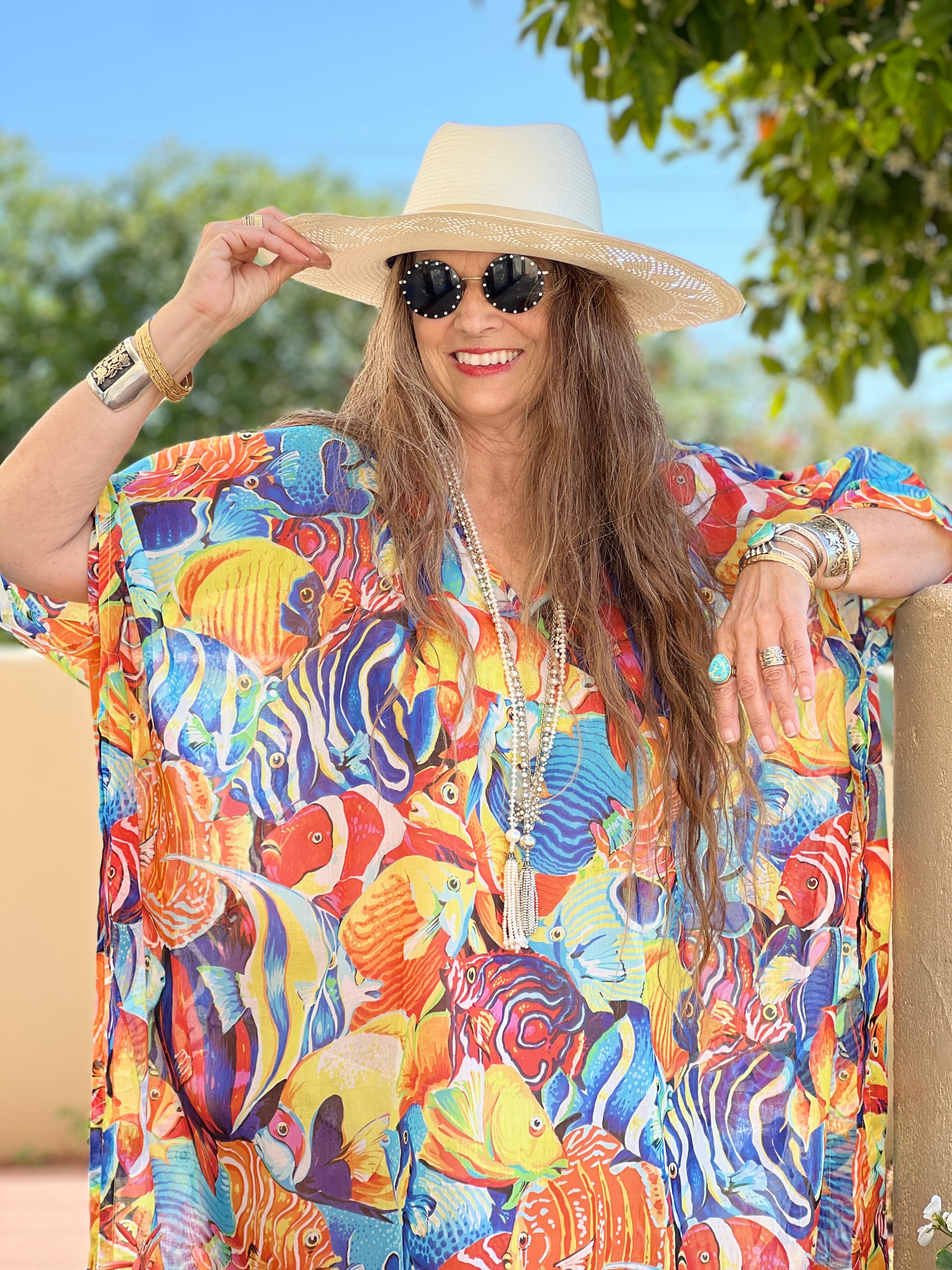 Mare Bello Italian Cotton Pax Relax Kaftan