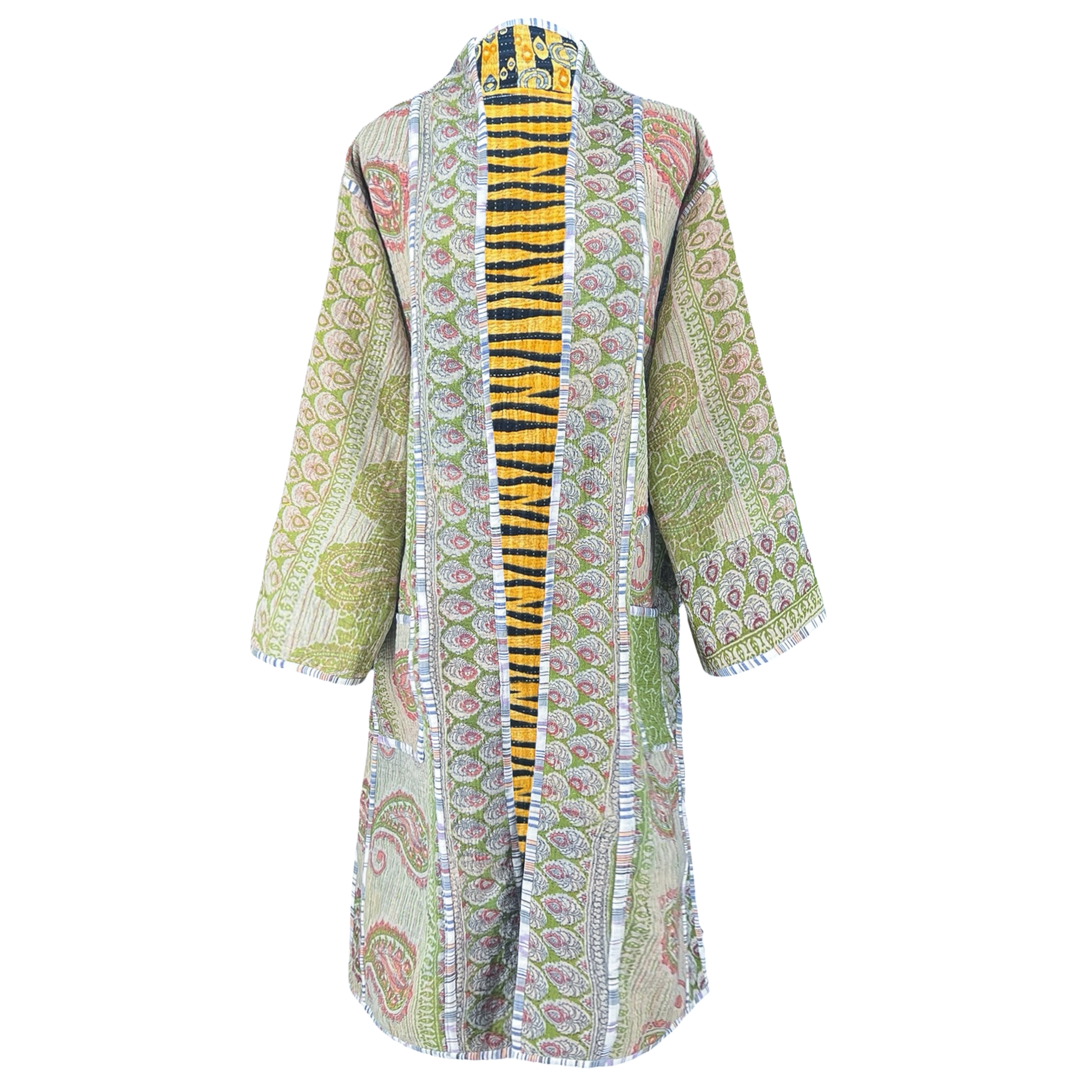 Bagh Cotton Kantha Coat One of a Kind