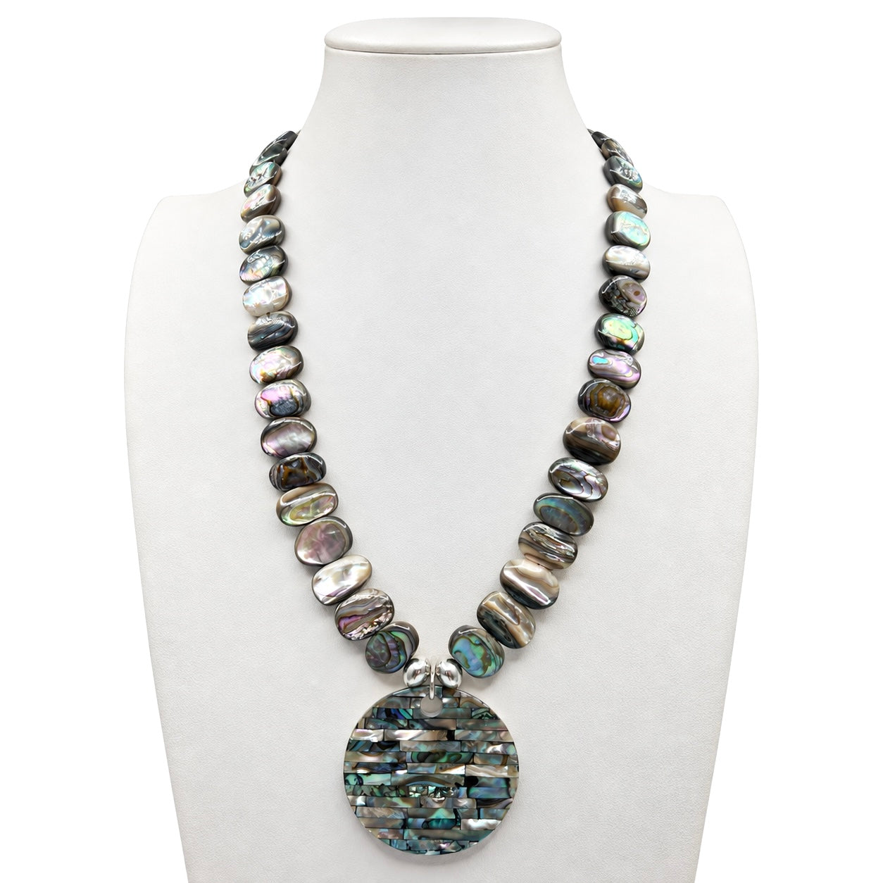 Abalone Shell Pendant and Necklace Santo Domingo