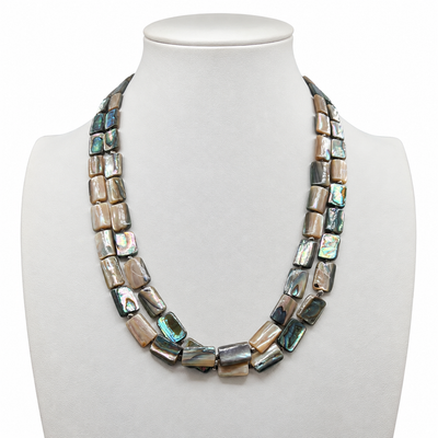 Abalone and Heishi Shell Necklace Santo Domingo