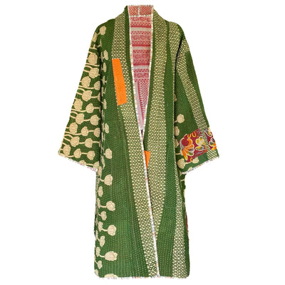 Ishika Reversible Kantha Coat One of a Kind