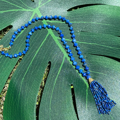 Lapis Lazuli Mini Mala Necklace