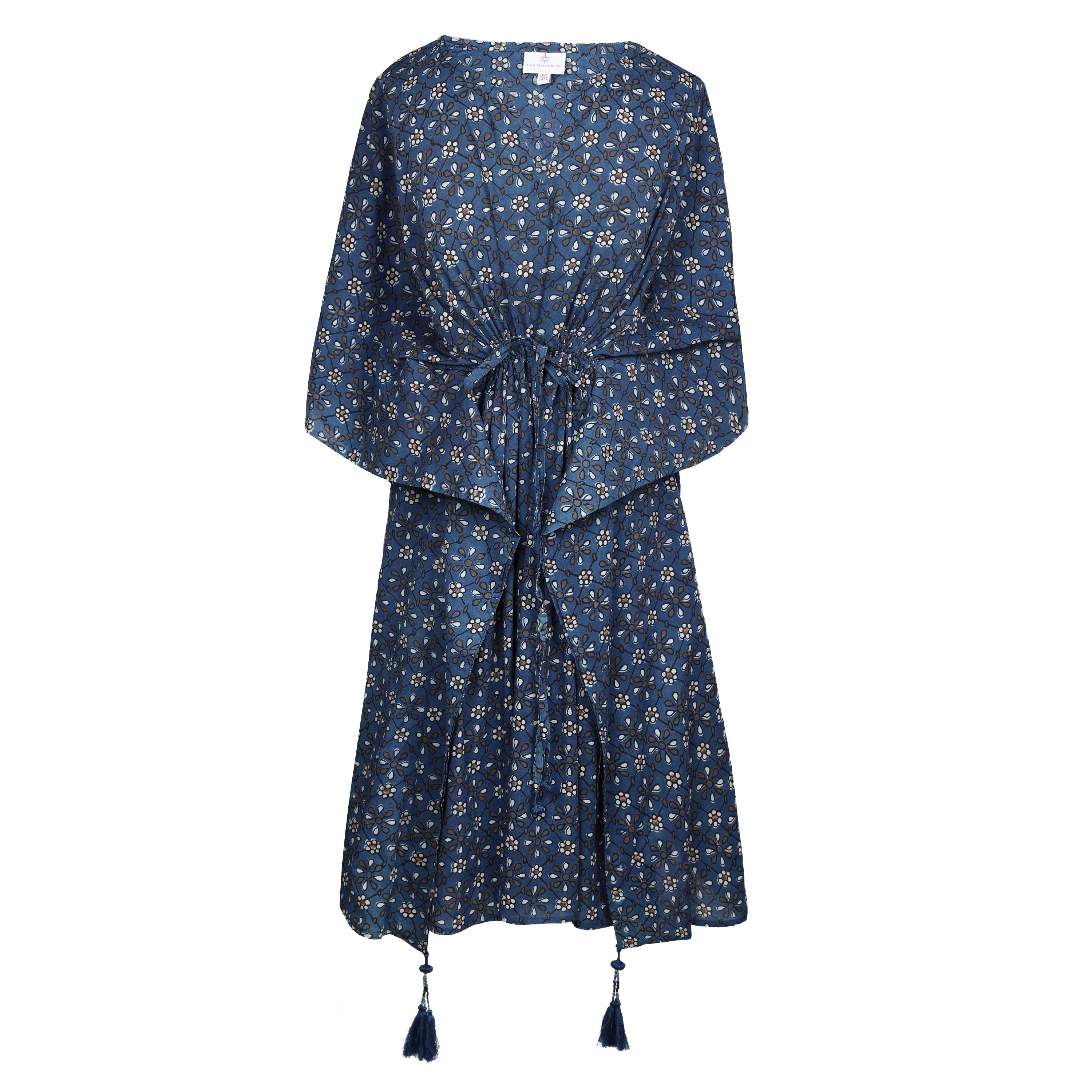 Betelgeuse Blue Midi Kaftan Dress