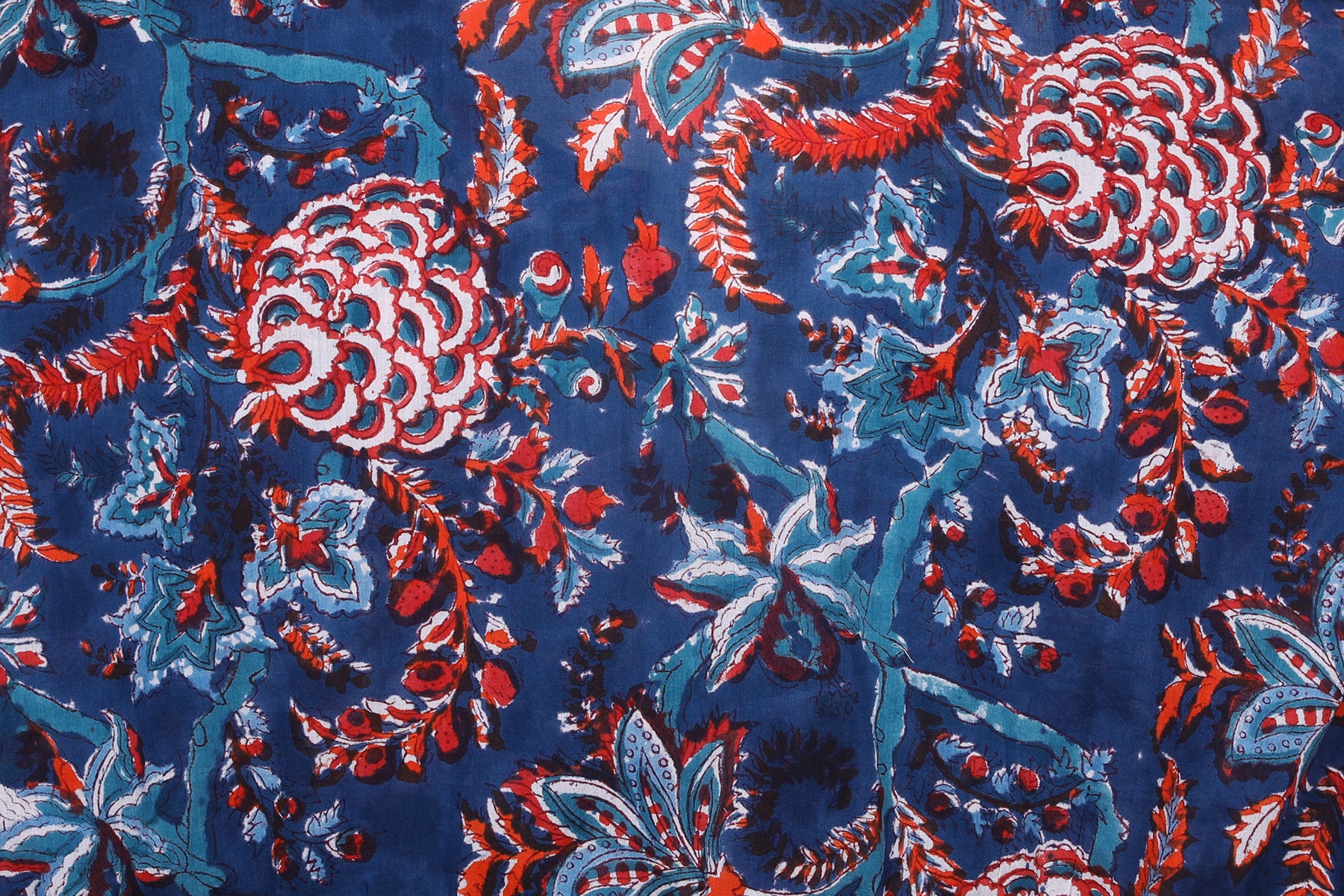 Bhawani Blue Floral Short Kaftan Store Credit