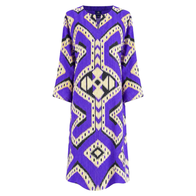 Bukhara Purple Italian Silk Tunic