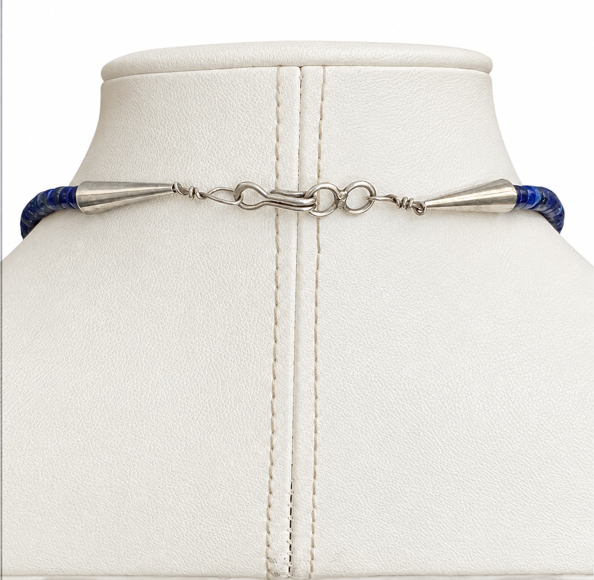 Chunky Lapis with Silver Necklace Santo Domingo