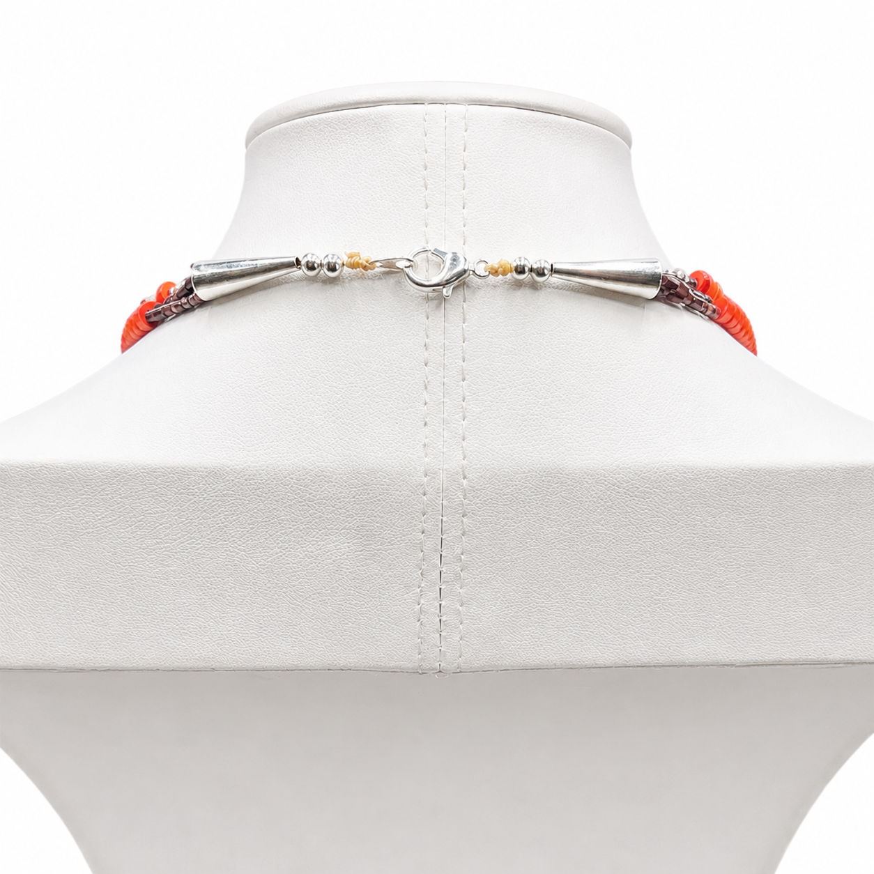 Coral, Turquoise, and Heishi Santo Domingo Necklace
