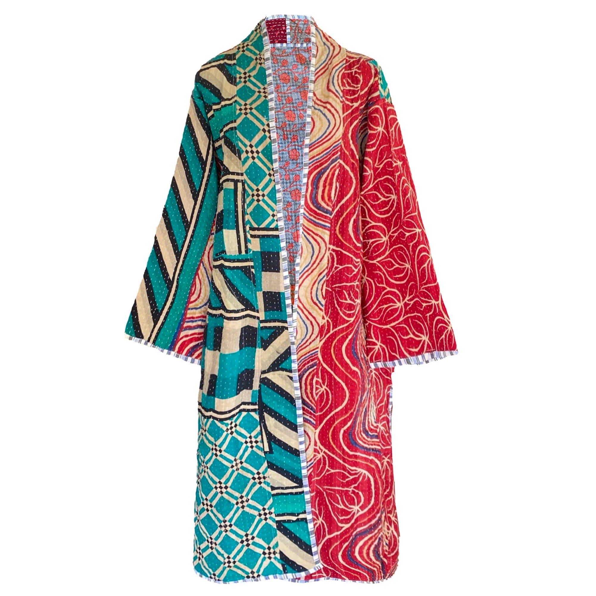 Mara Cotton Vintage Kantha Coat One of a Kind