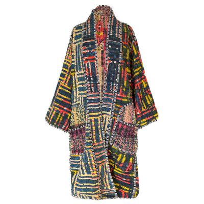 Kamakshi cotton kantha coat One of a Kind