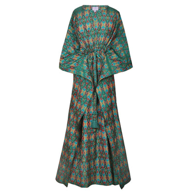 Emerald Oz Cotton Silk Maxi Kaftan Store Credit Only