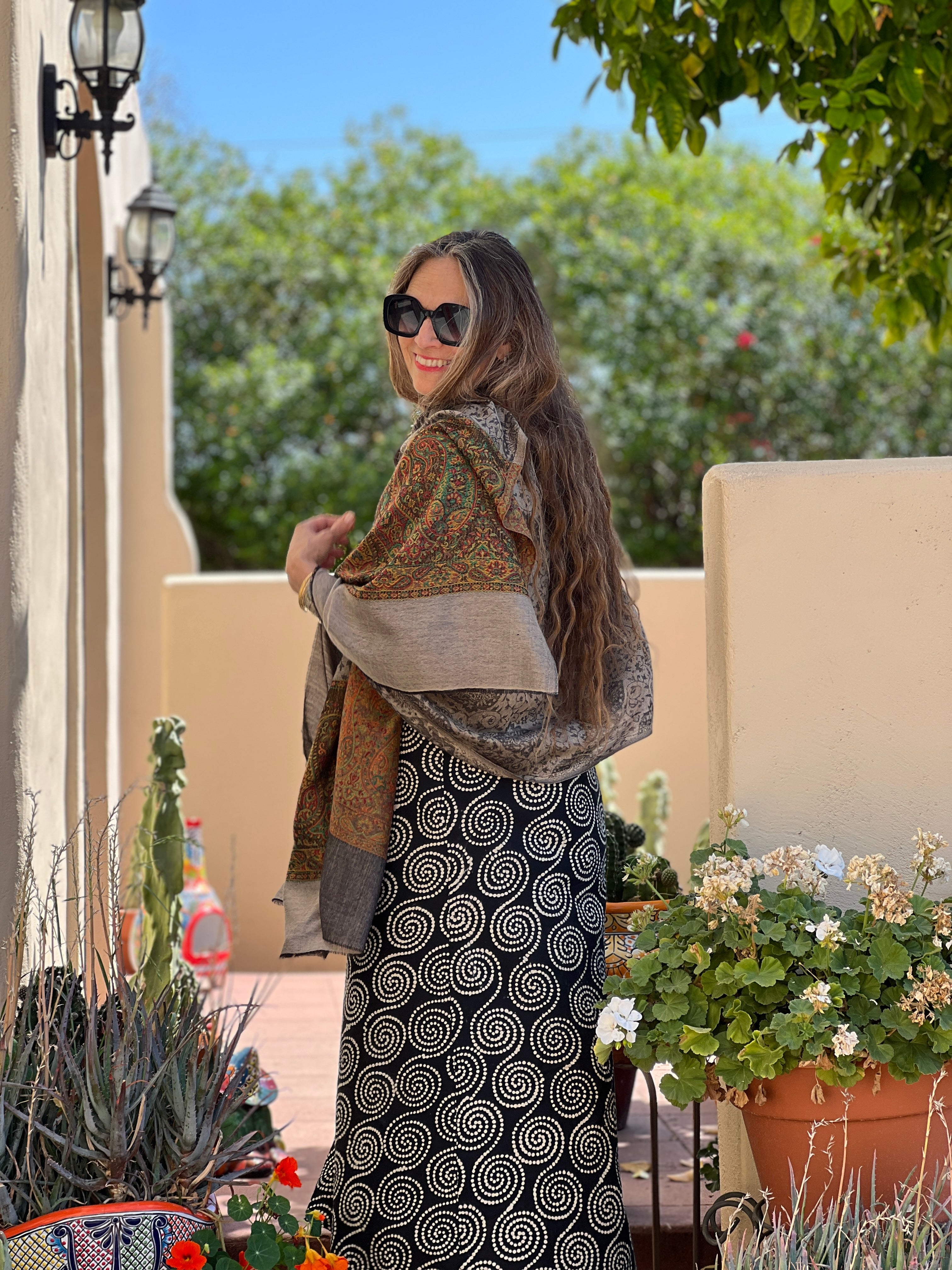 Ujjayanta Paisley Fine Wool Shawl One of a Kind
