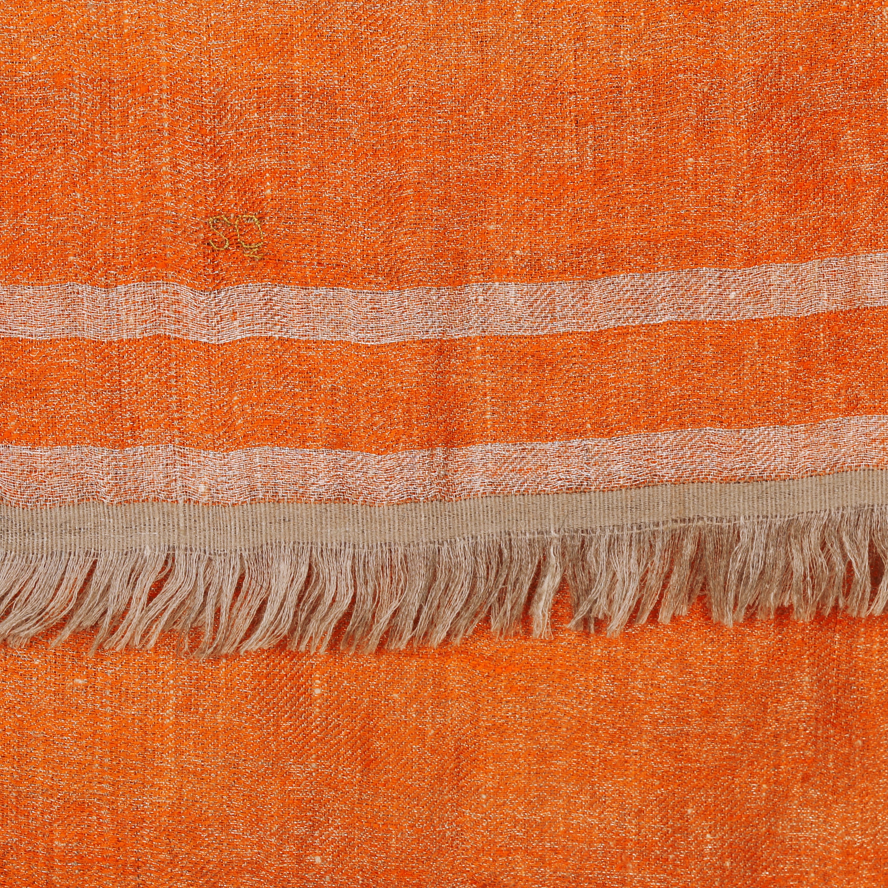 Fantastic Orange Metallic Pashmina Kashmiri Shawl