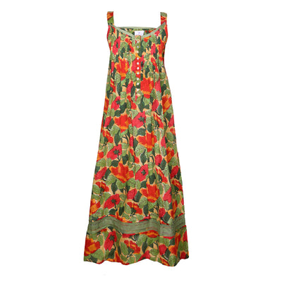 Frida Floral Sleeveless Long Nightgown