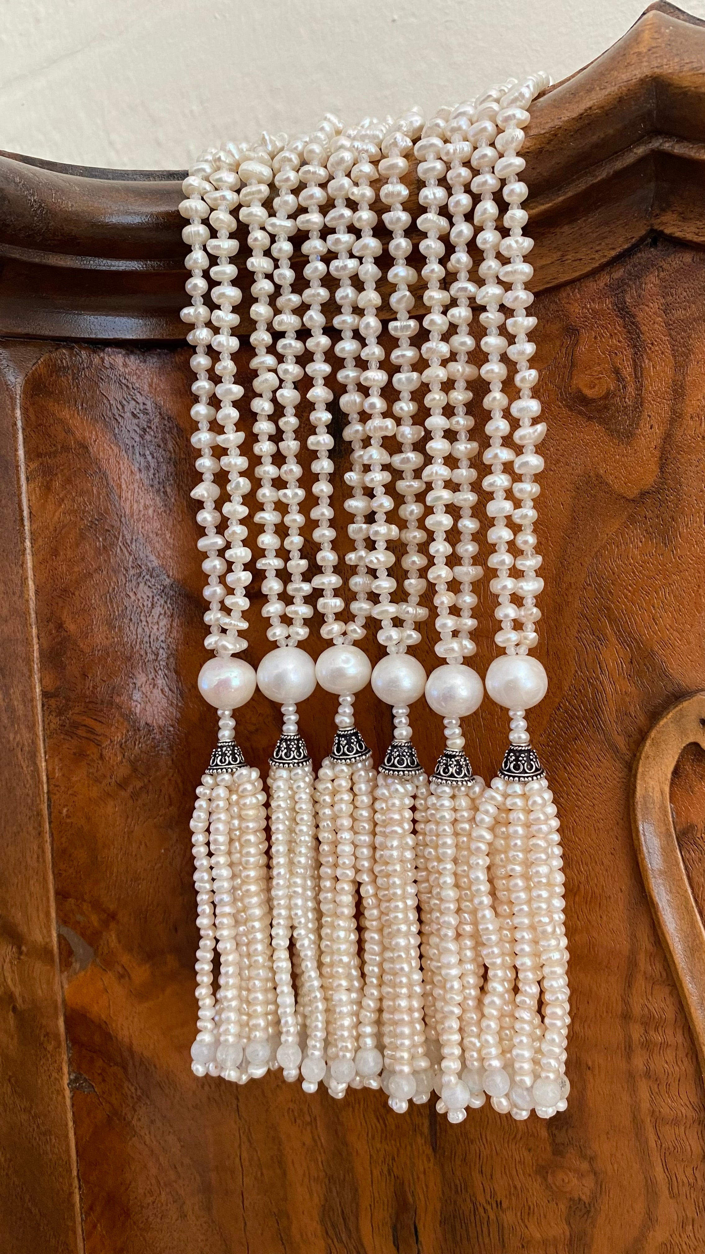 Baroque Pearl Mala Necklace