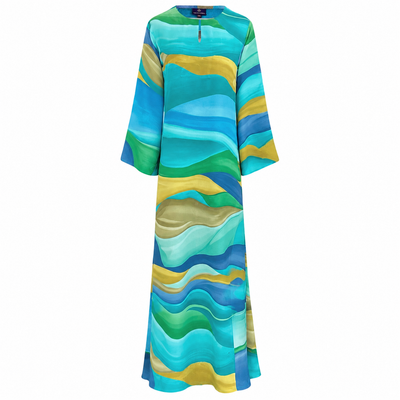 Georgia Italian Silk Long Tunic Dress