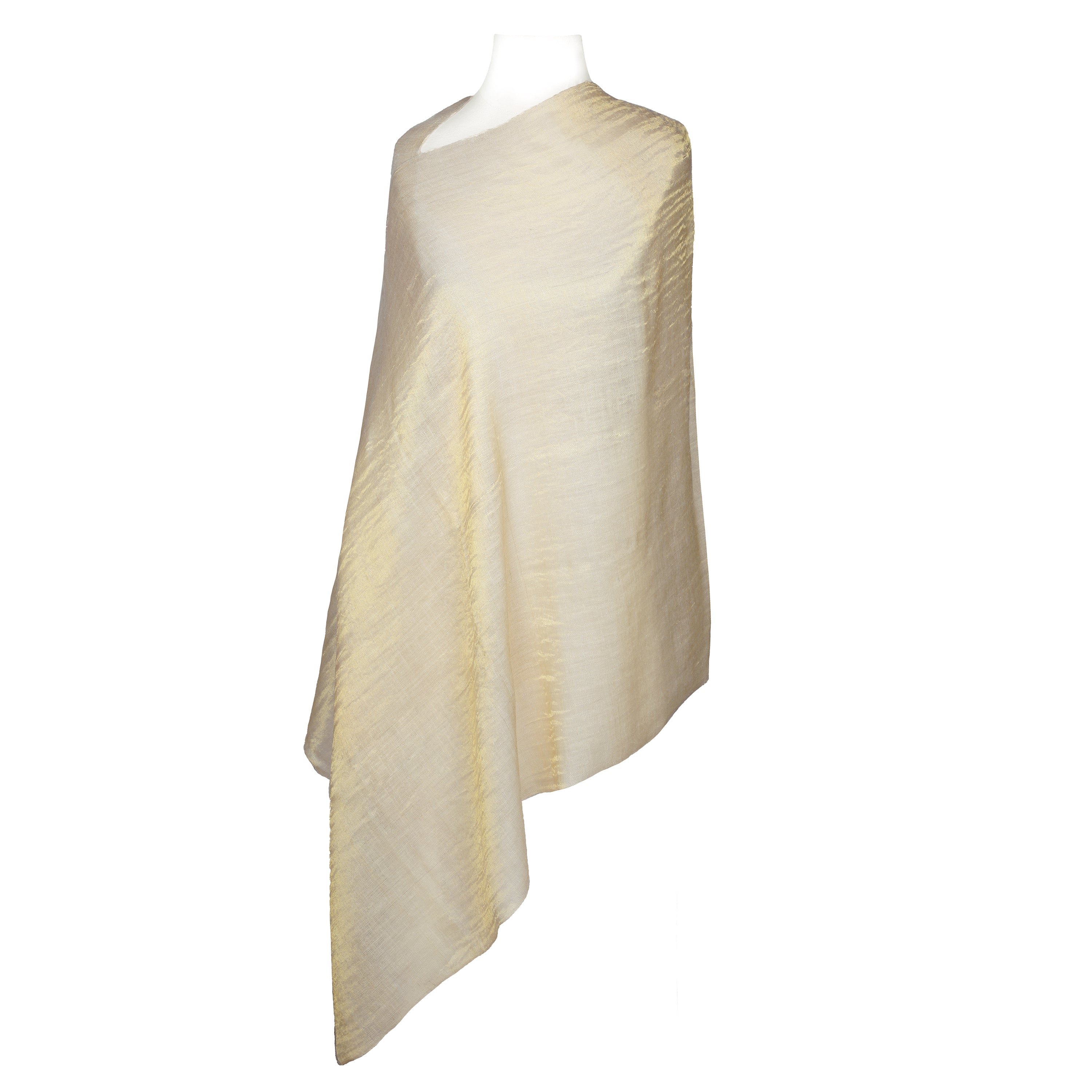 Golden Delight Metallic Pashmina Kashmiri Shawl