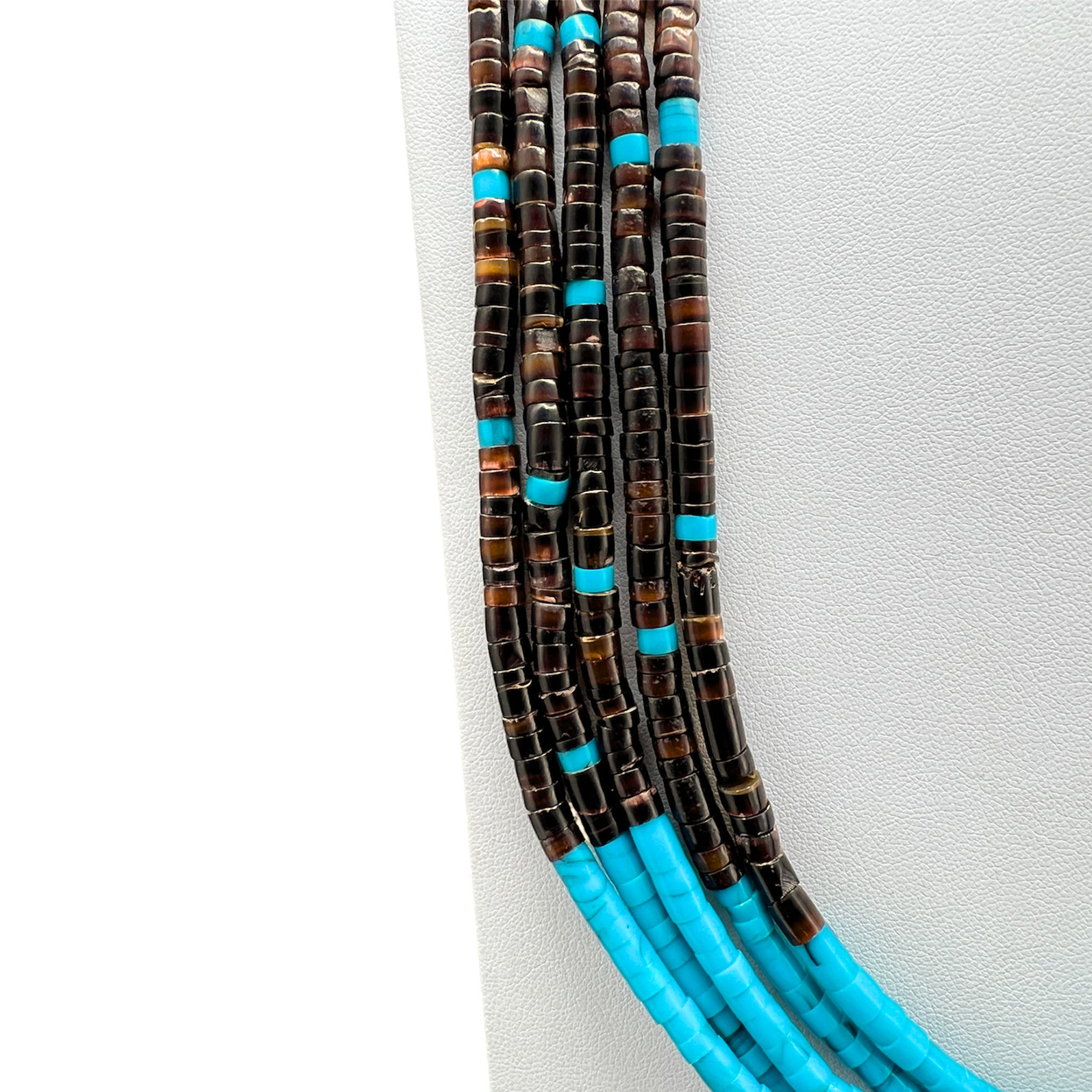 Heishi Shell and Turquoise Neckalce Santo Domingo