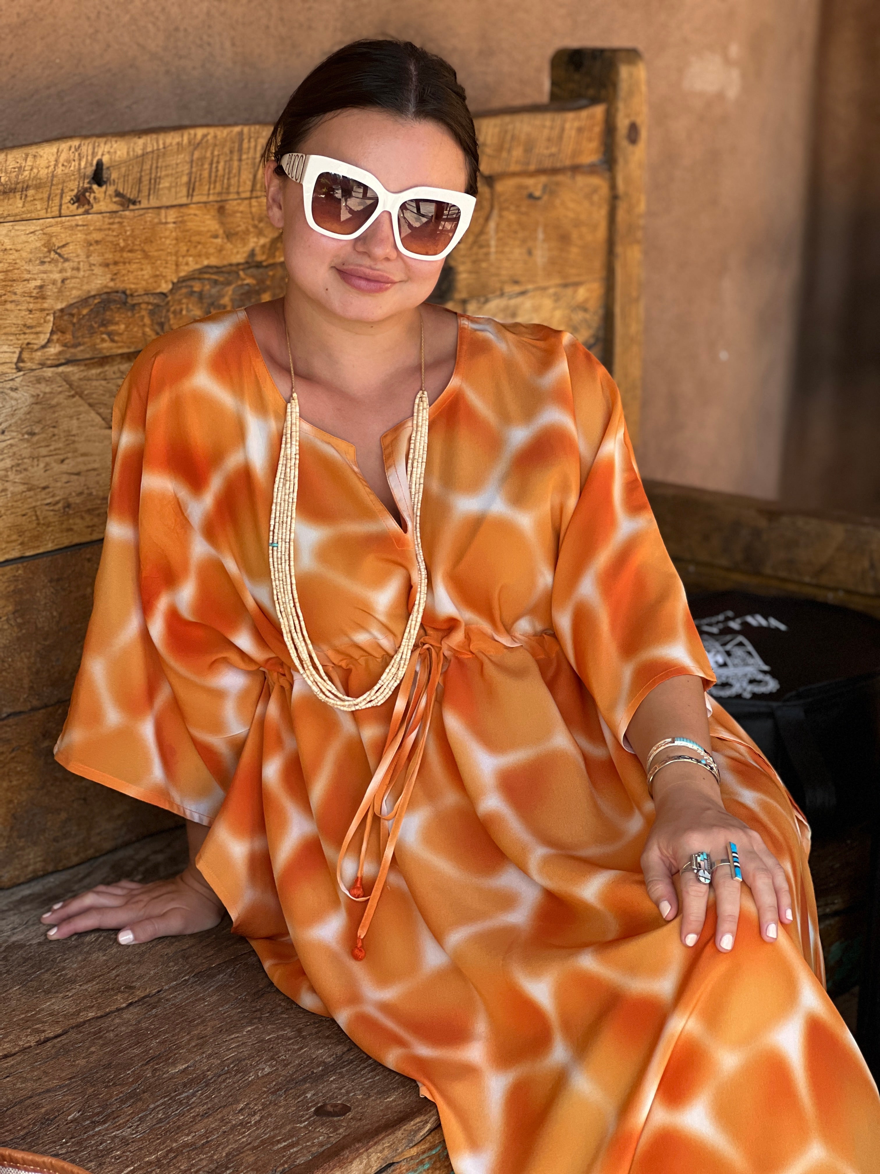 Melon Shell Heishi Necklace Santo Domingo