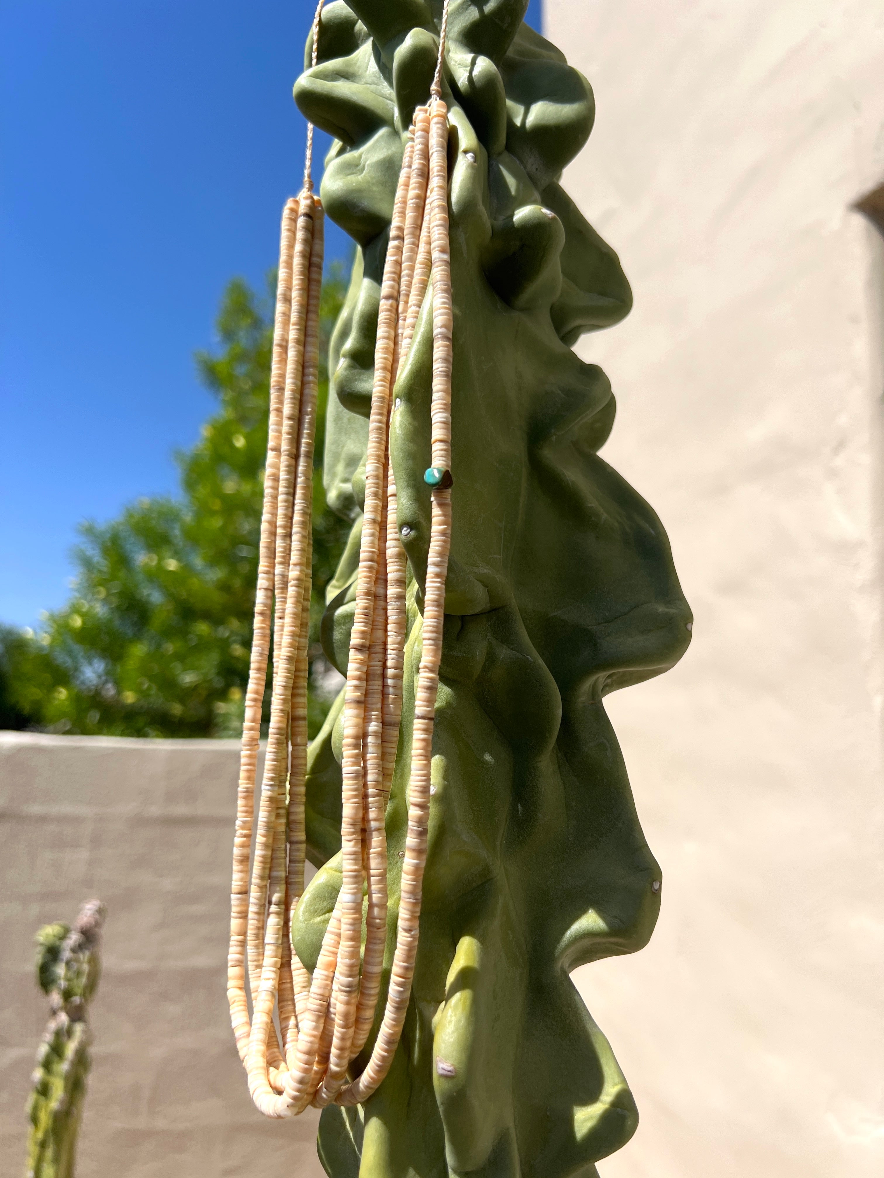 Melon Shell Necklace Santo Domingo Five Strands