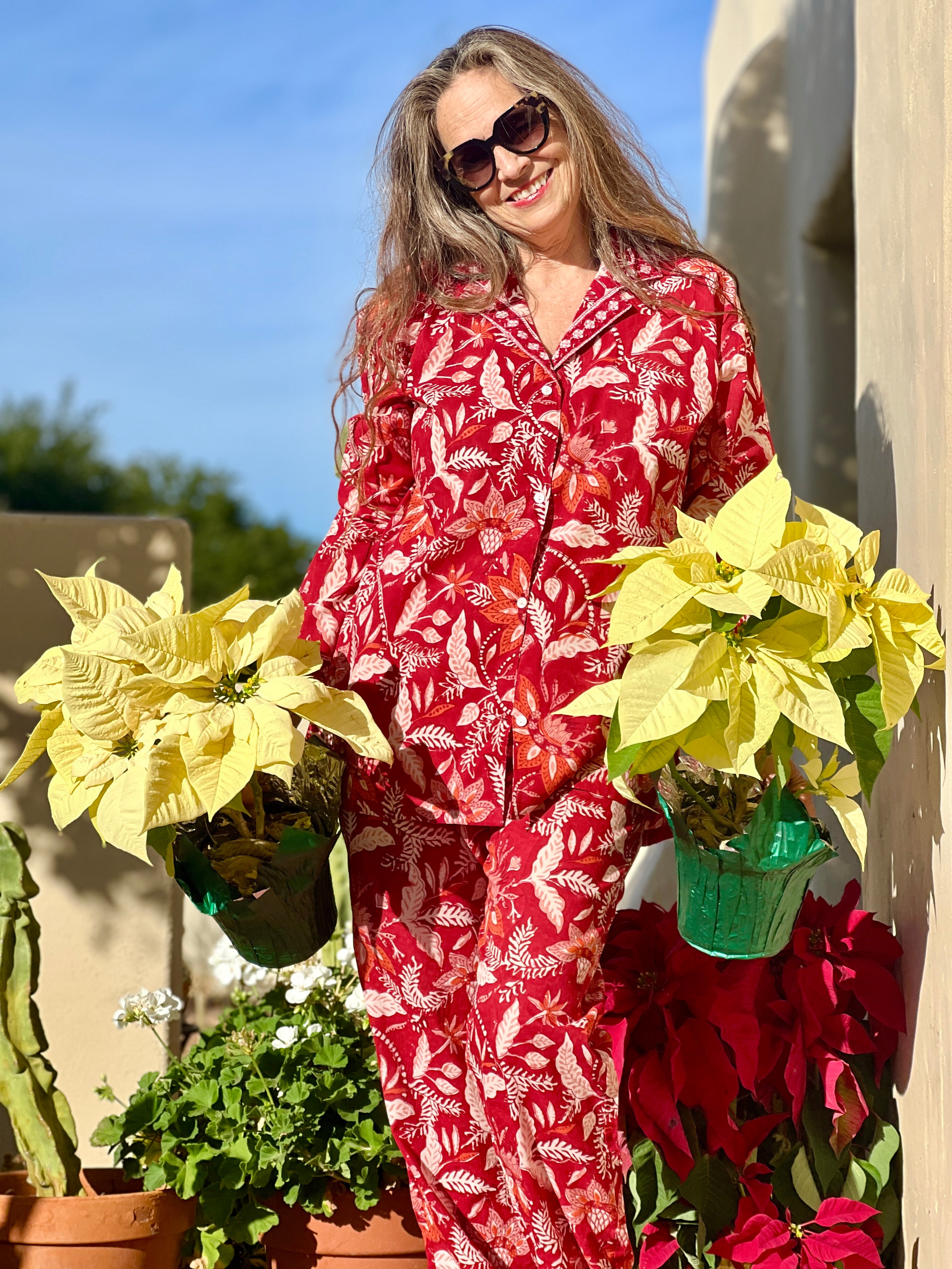 Rossini Red Long Sleeve Pajama