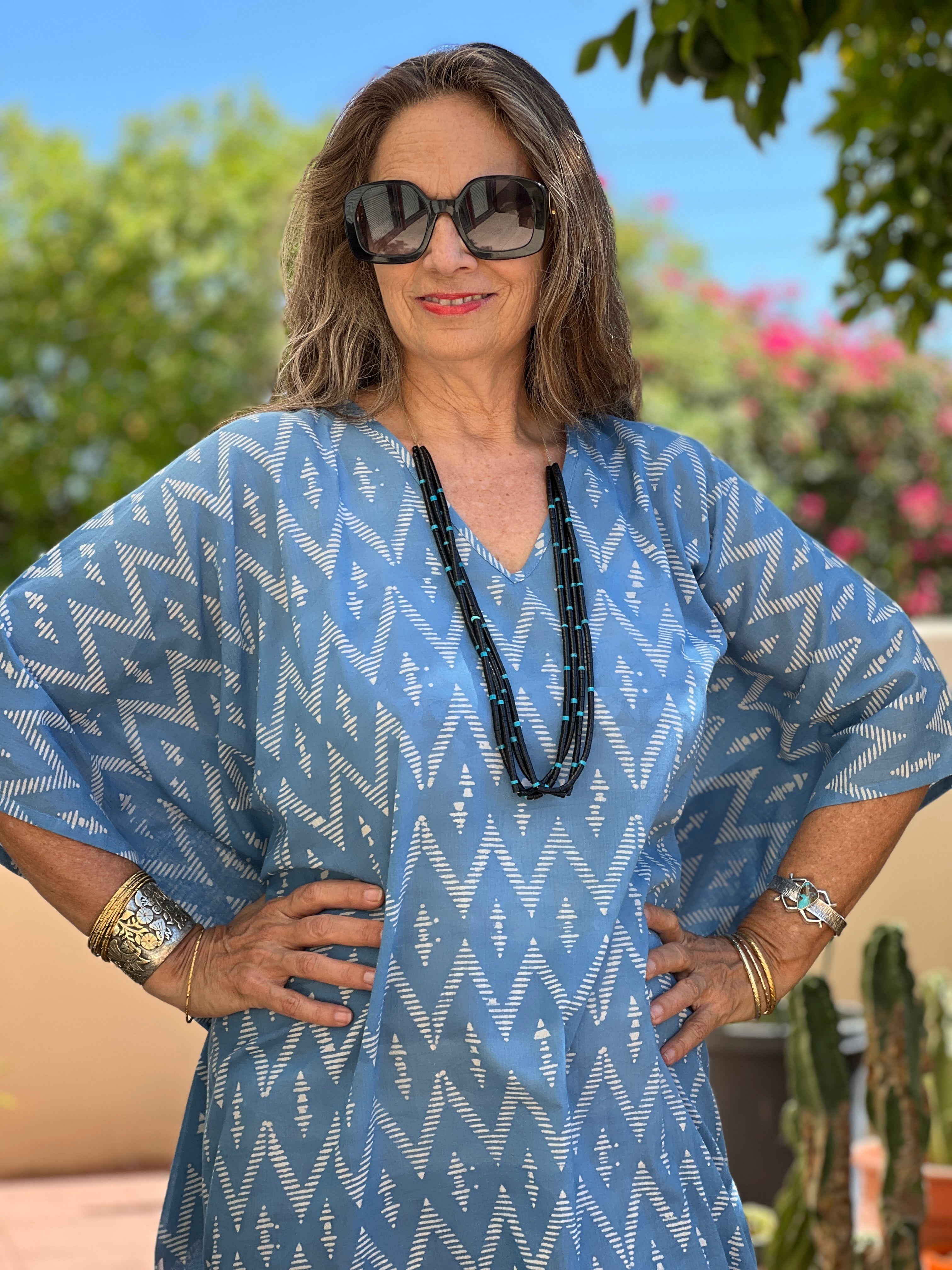 Black Jet and Turquoise Santo Domingo Necklace