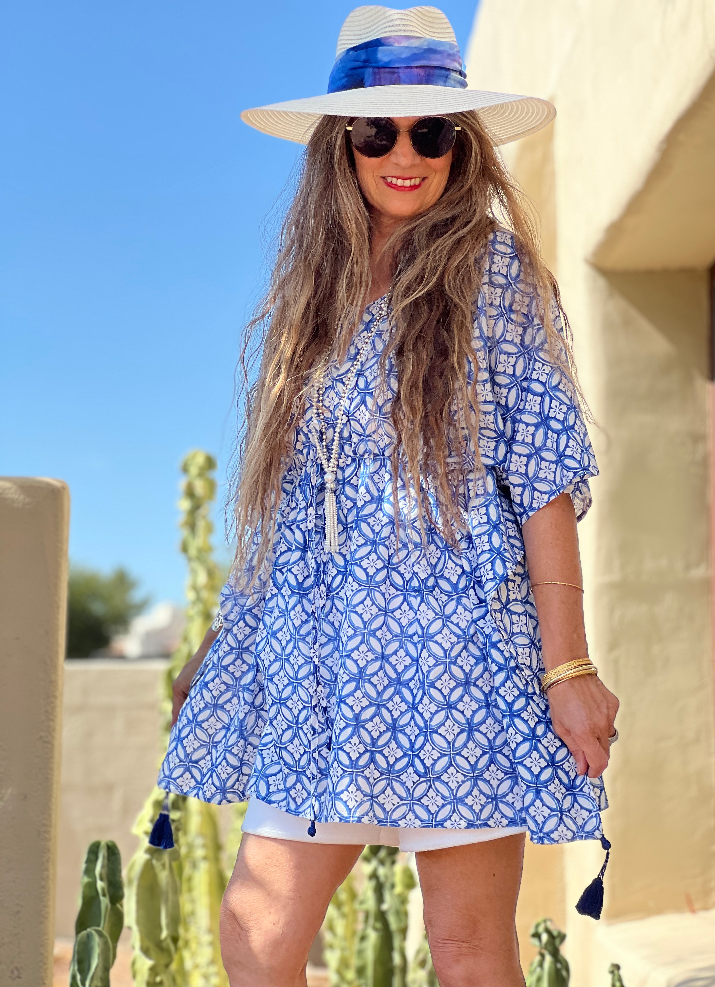 Nina Short Cotton Kaftan