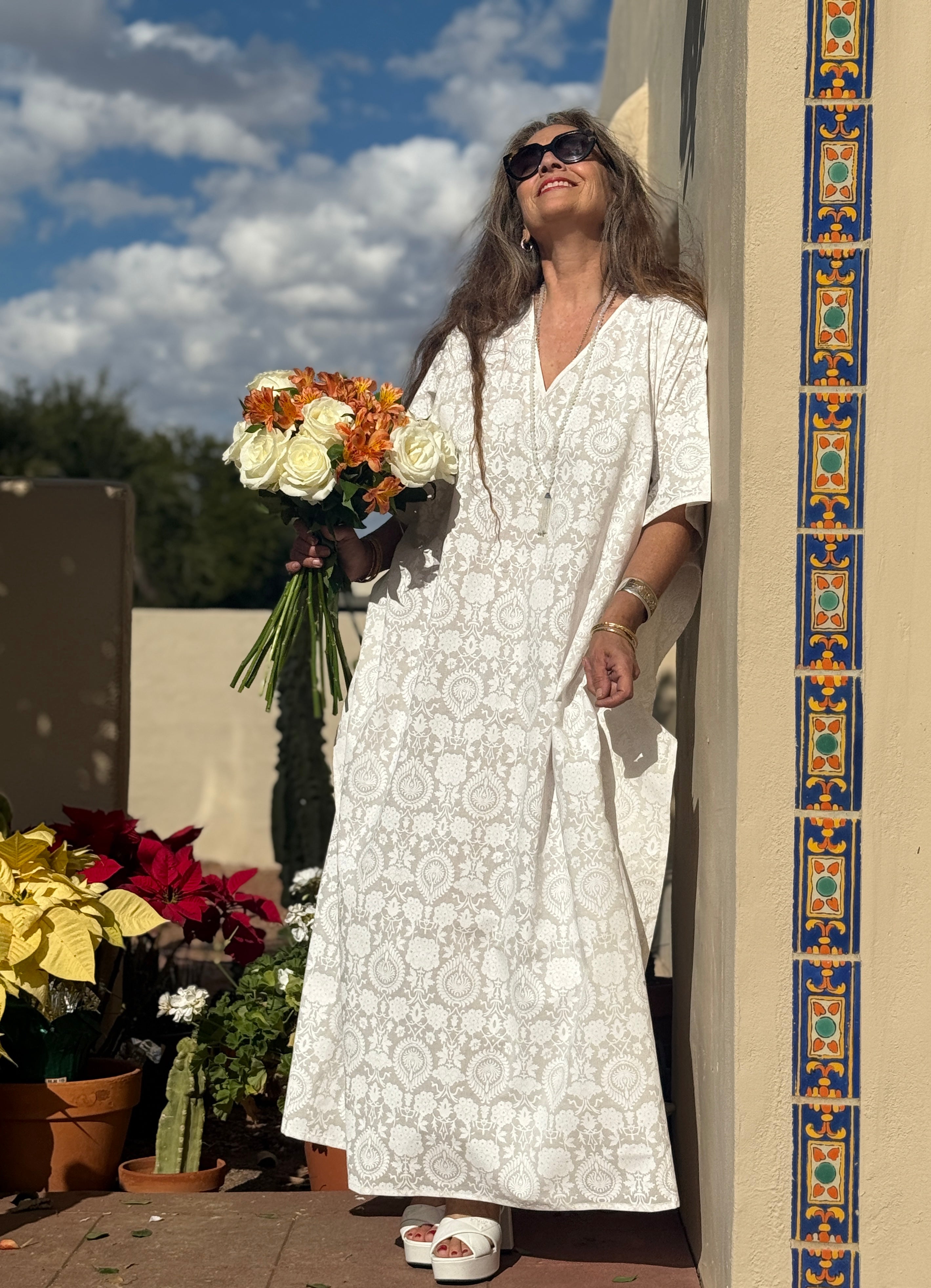 Snow White Pax Relax Kaftan Dress