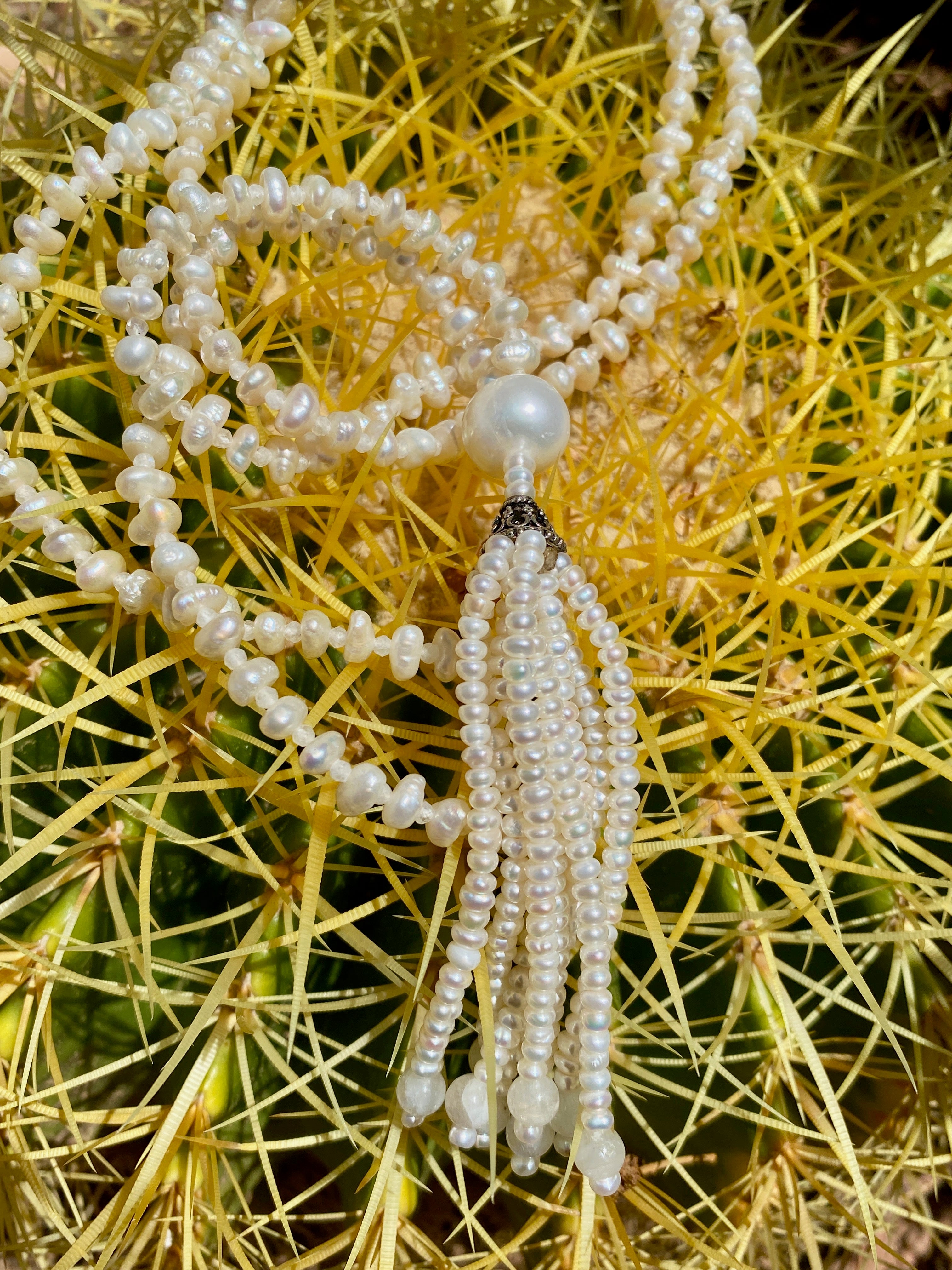 Baroque Pearl Mala Necklace