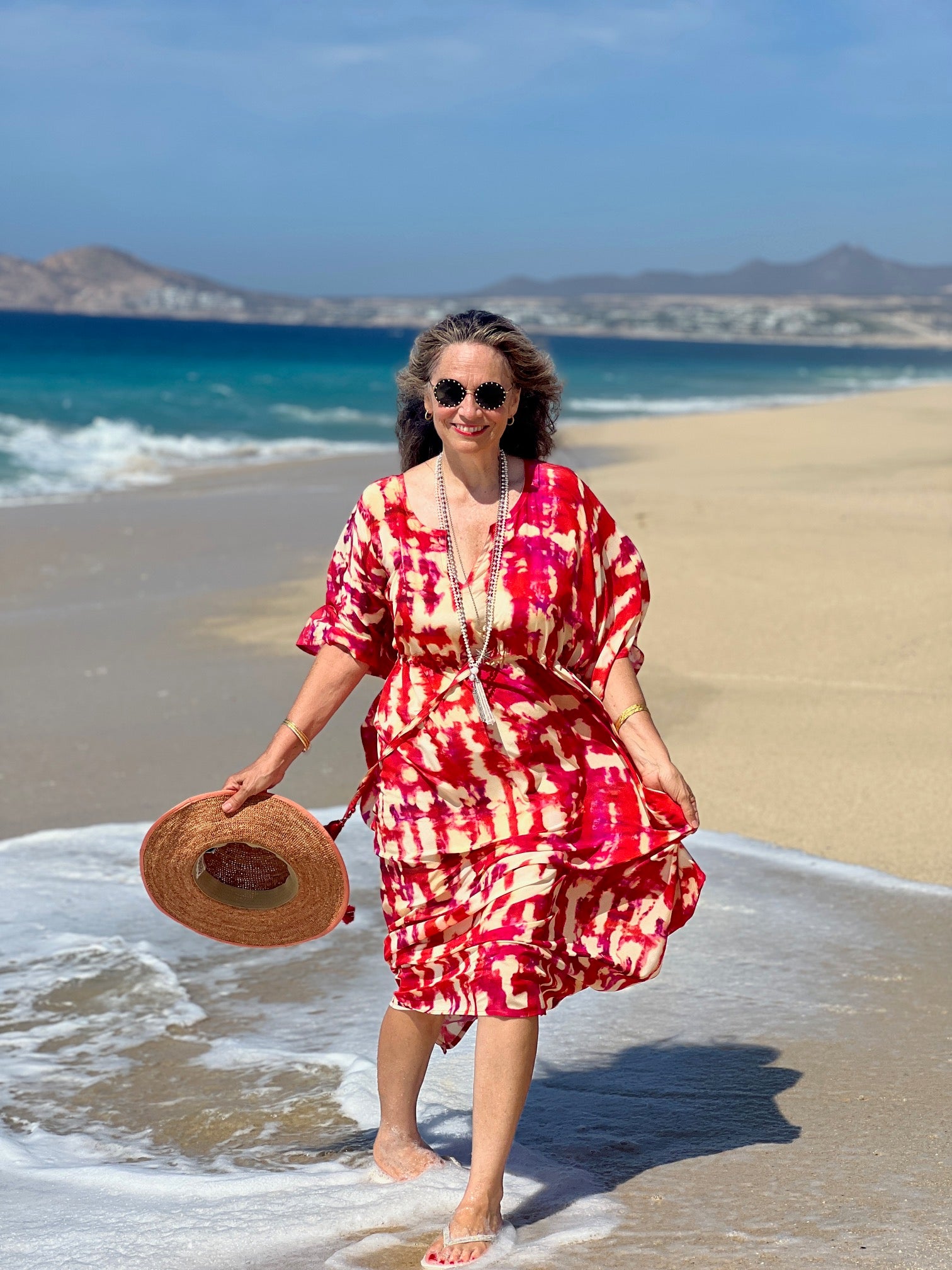 Amalfi Italian Silk Maxi Kaftan Dress