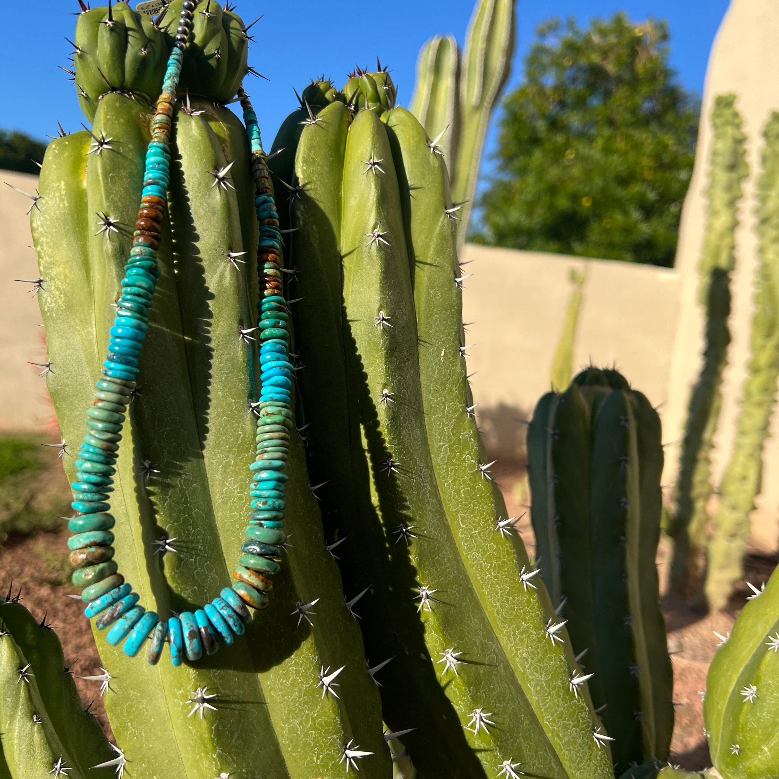 Vintage Kingman Turquoise Necklace Santo Domingo