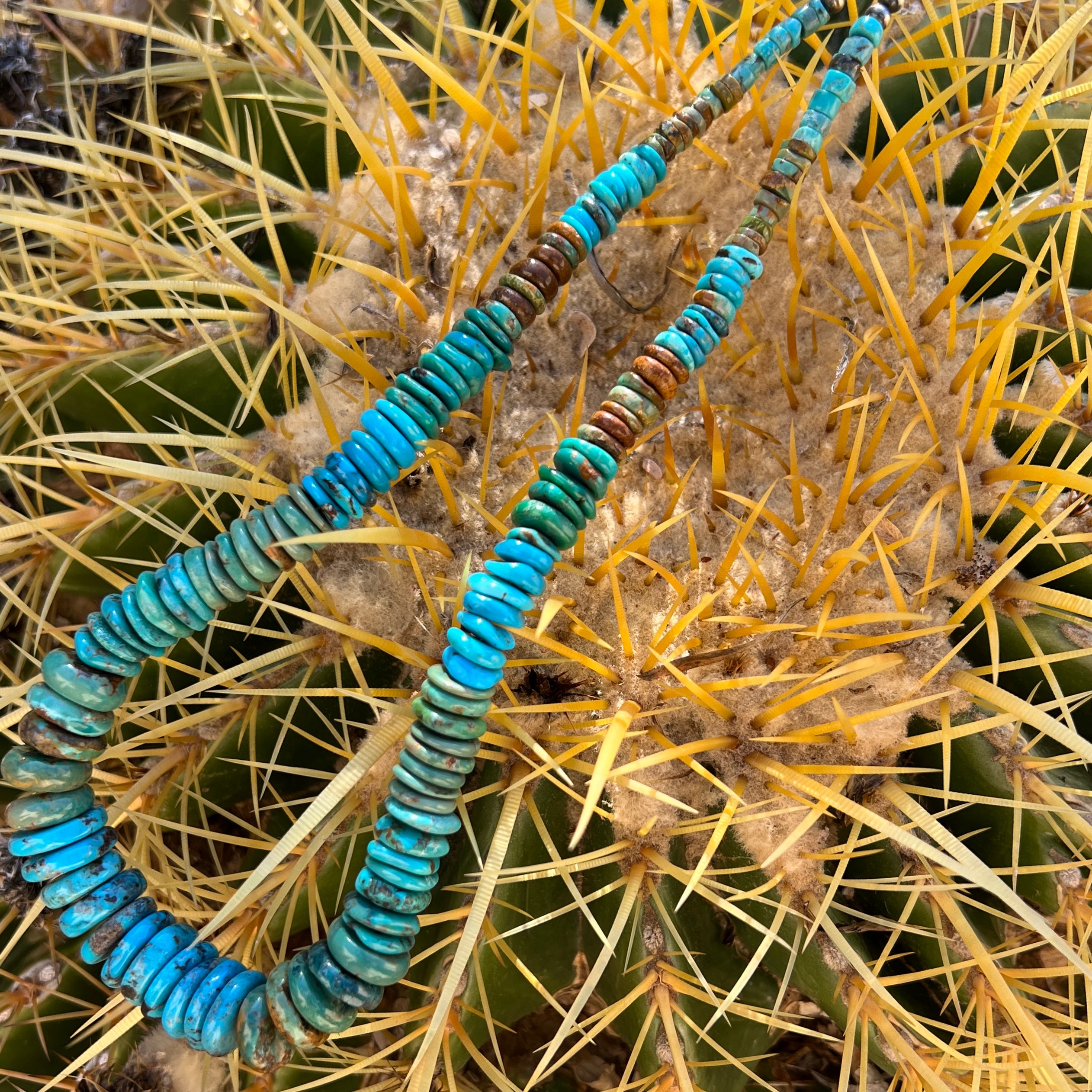 Vintage Kingman Turquoise Necklace Santo Domingo