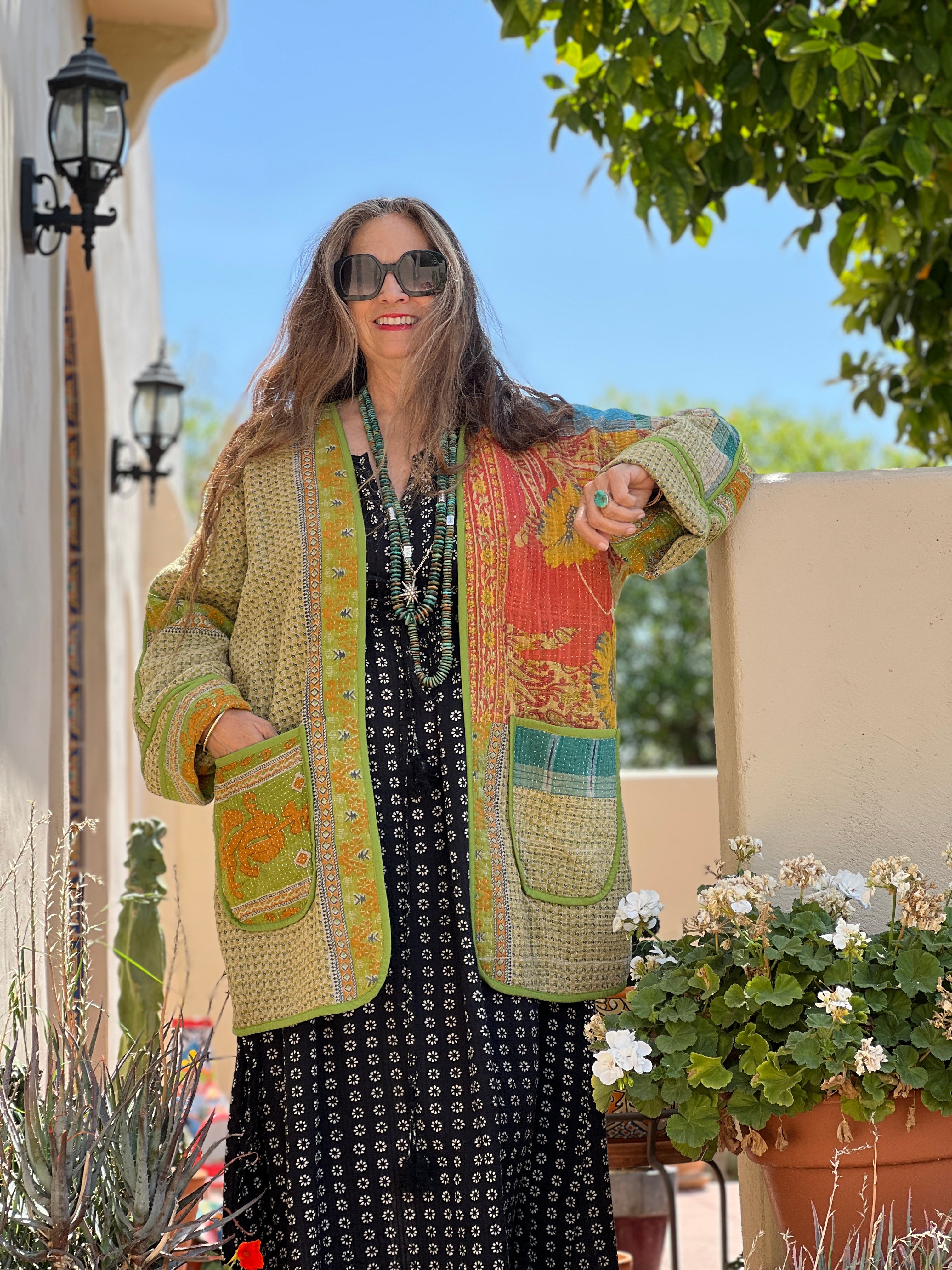 Agonda Cotton Kantha Jacket One of a Kind