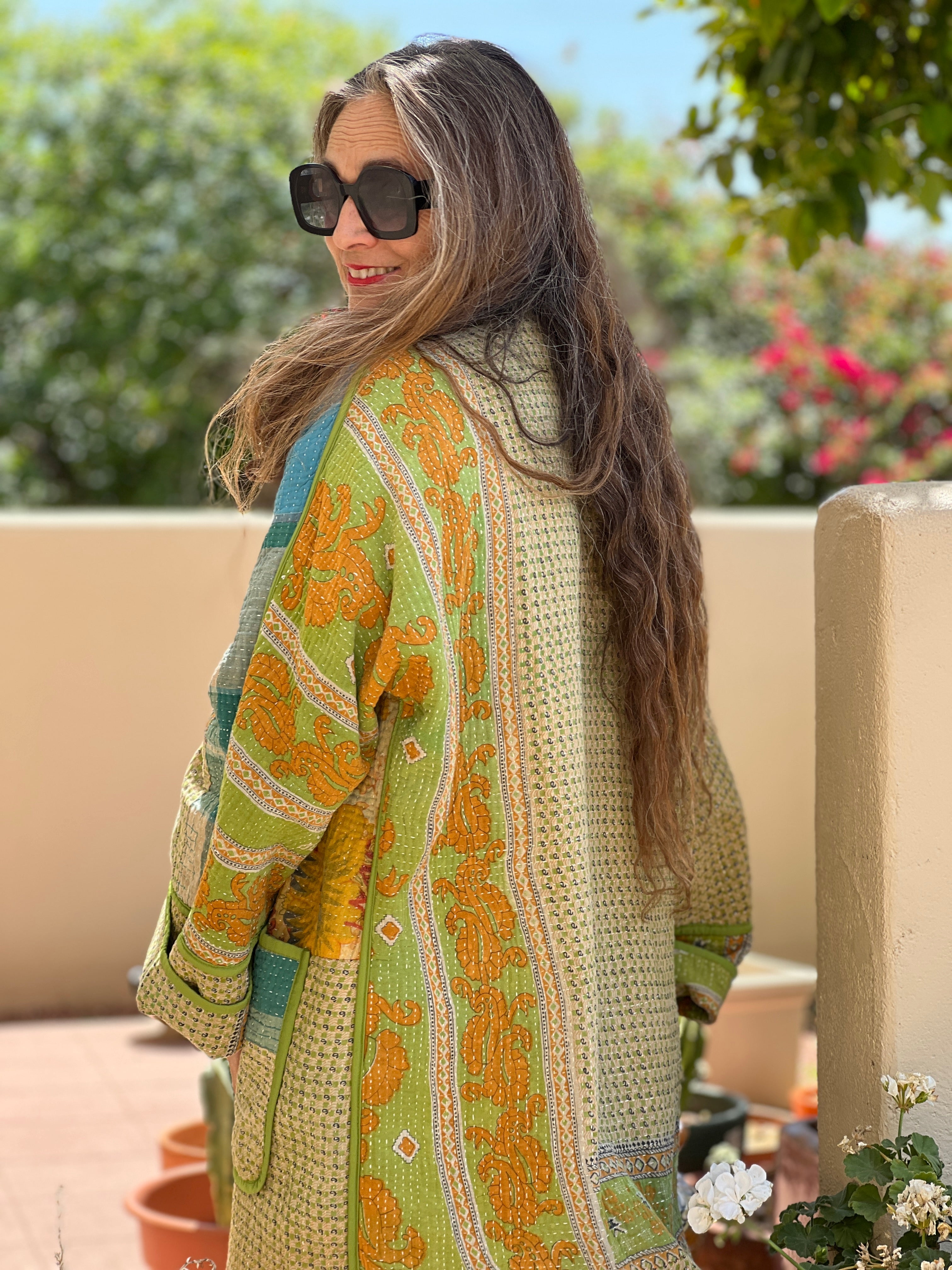 Agonda Cotton Kantha Jacket One of a Kind