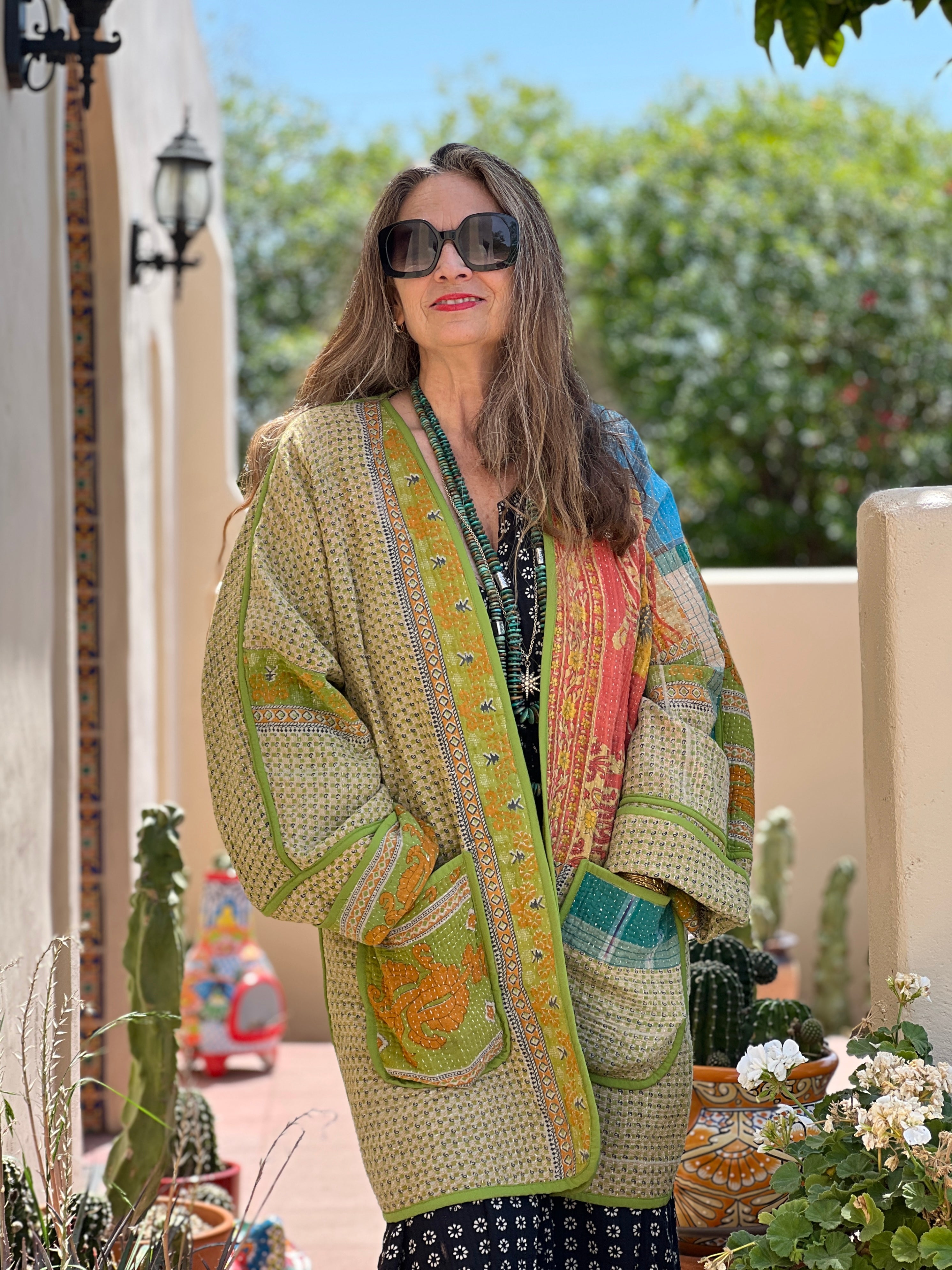 Agonda Cotton Kantha Jacket One of a Kind