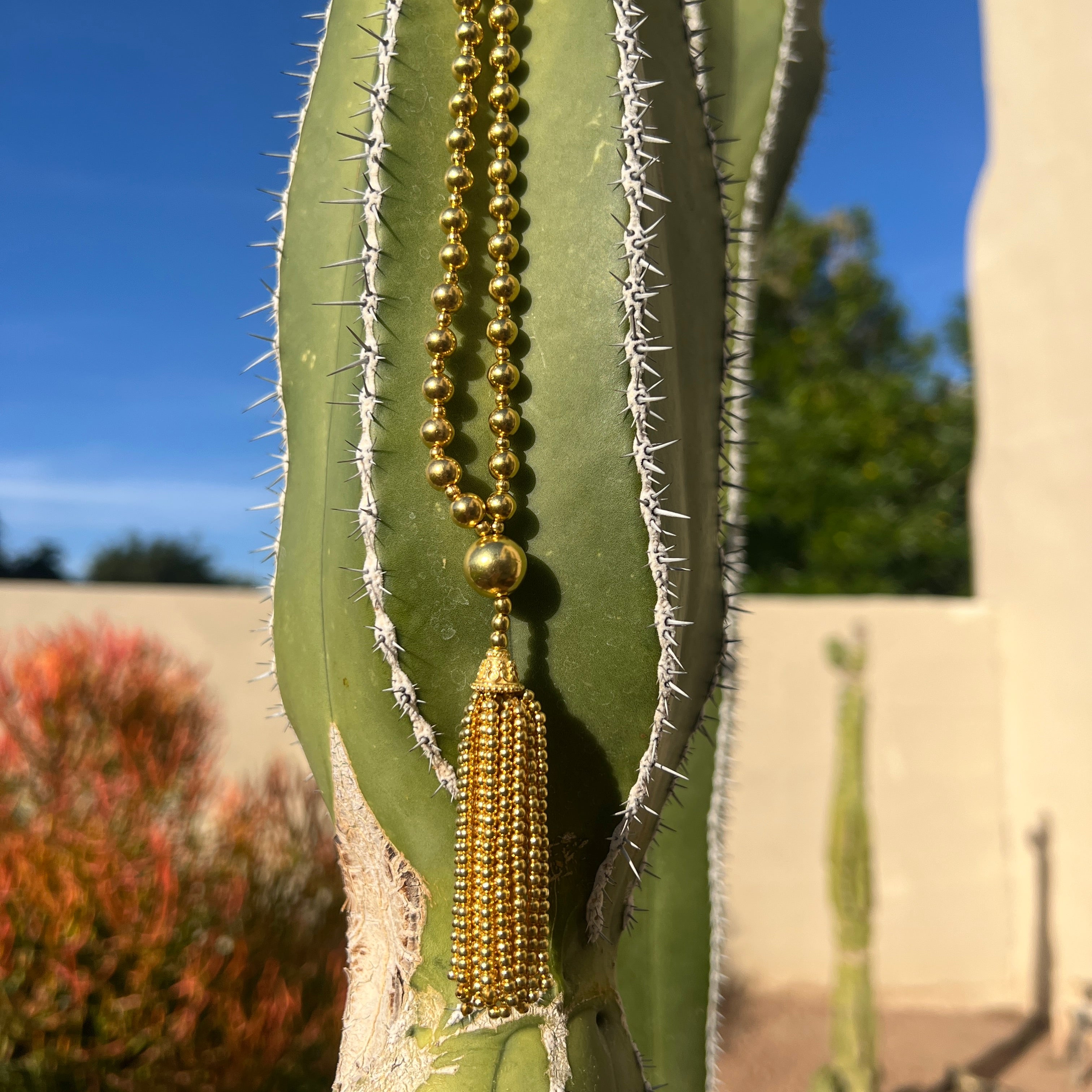 18K Gold Plated Silver Mala Necklace