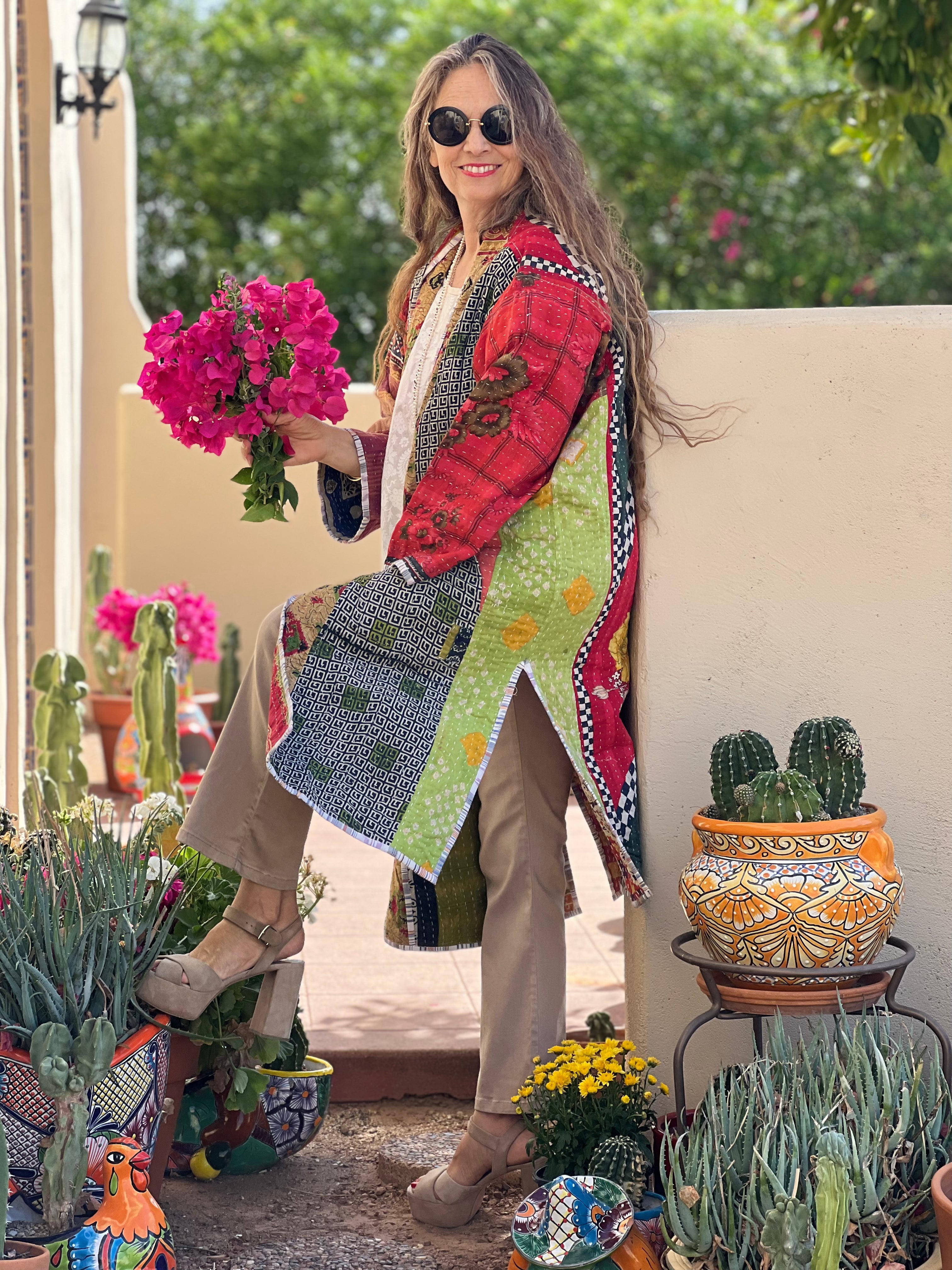 Rera Cotton Kantha Coat ONE OF KIND