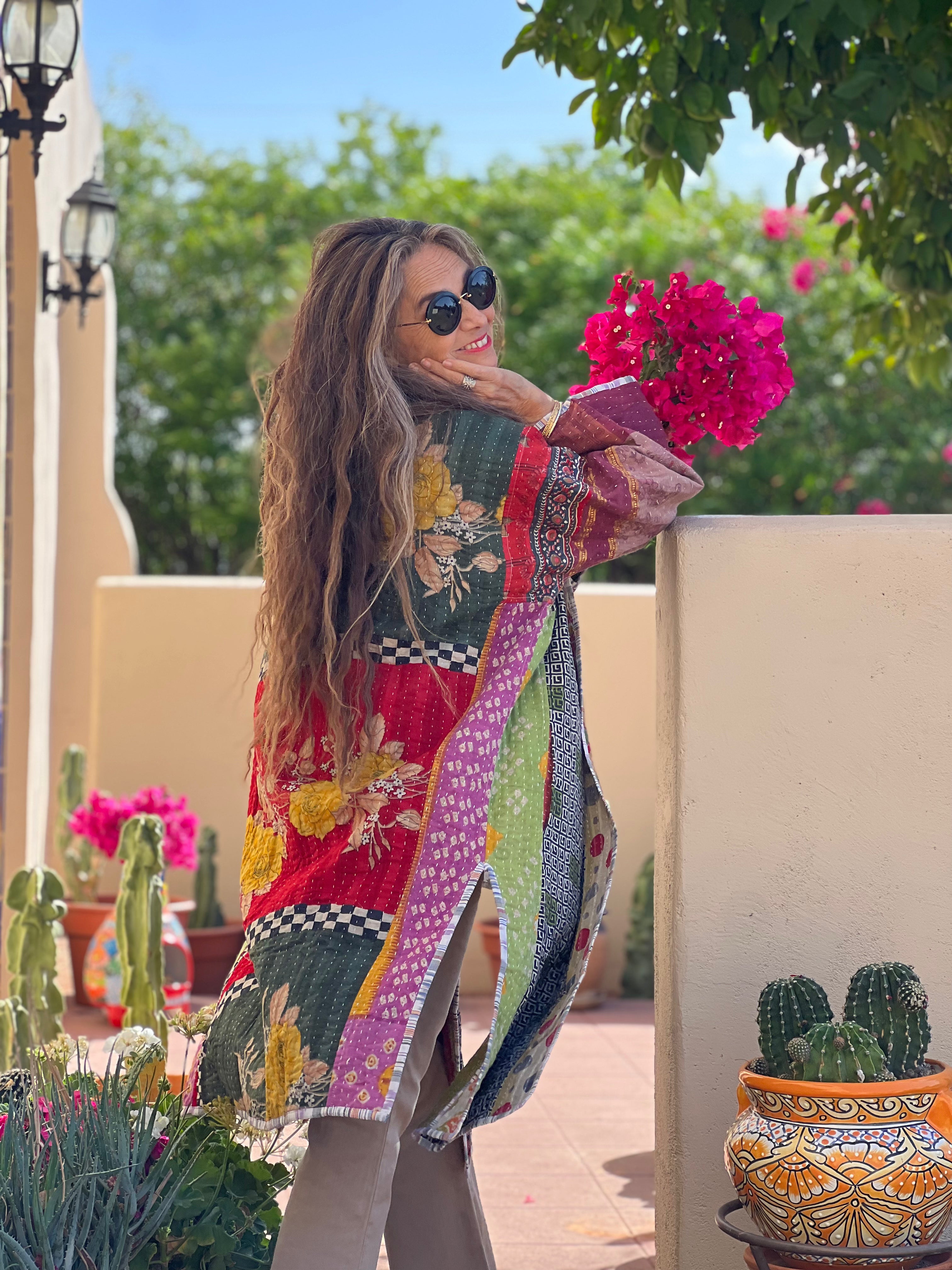Rera Cotton Kantha Coat ONE OF KIND