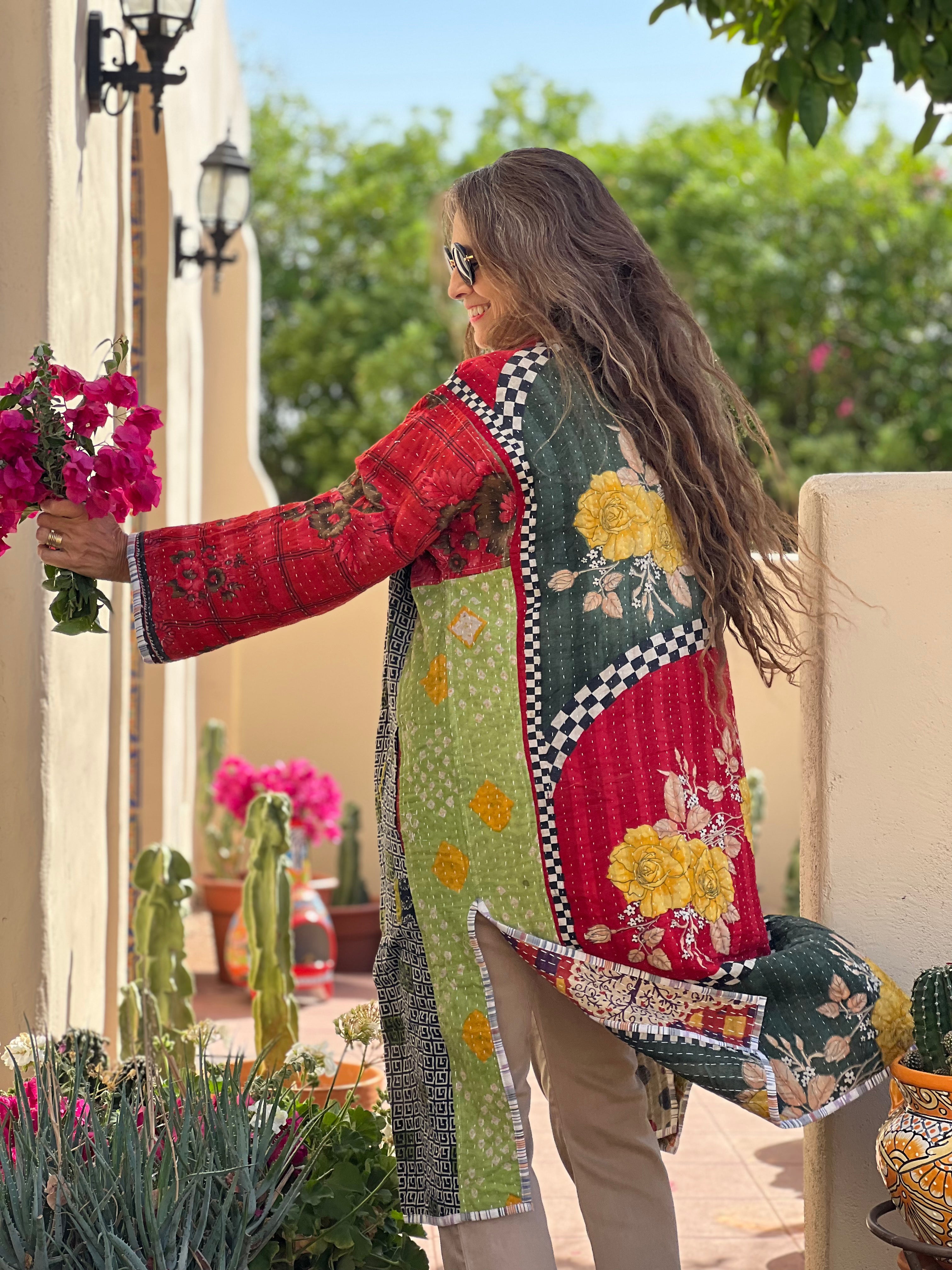 Rera Cotton Kantha Coat ONE OF KIND