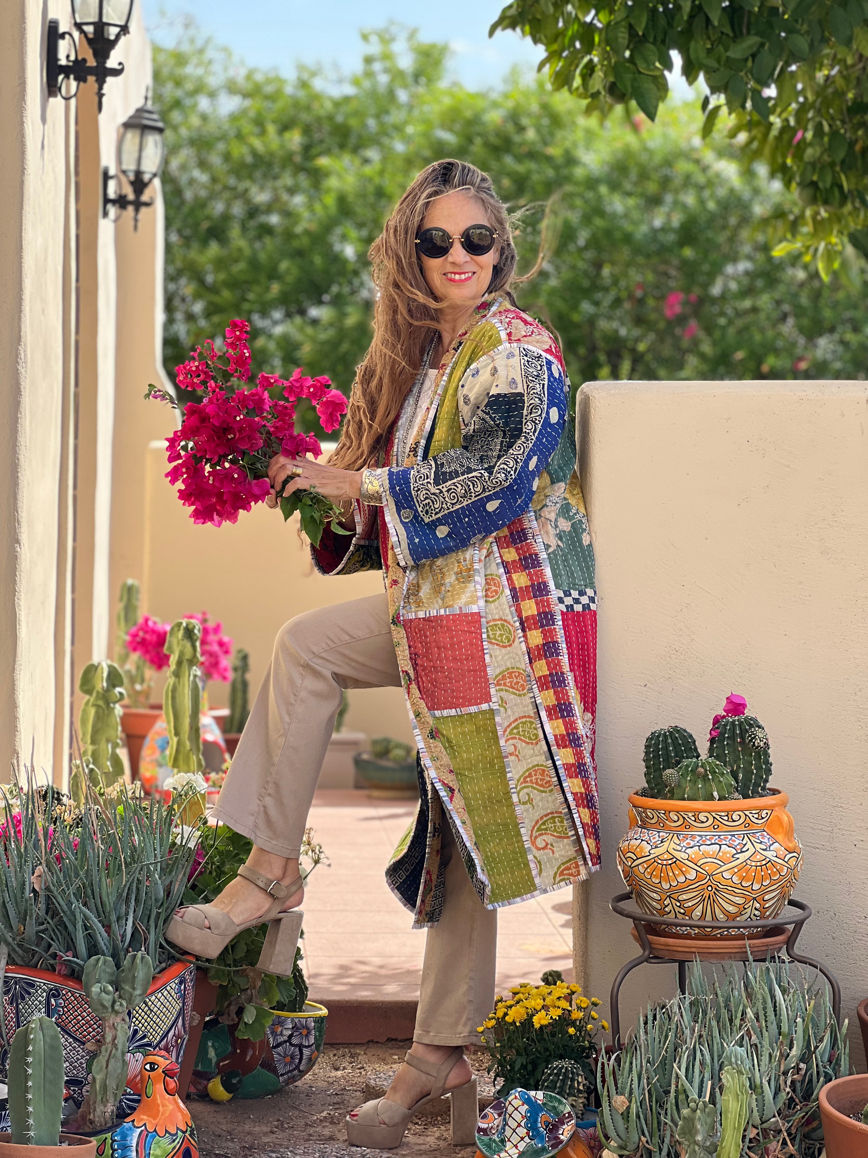 Rera Cotton Kantha Coat ONE OF KIND