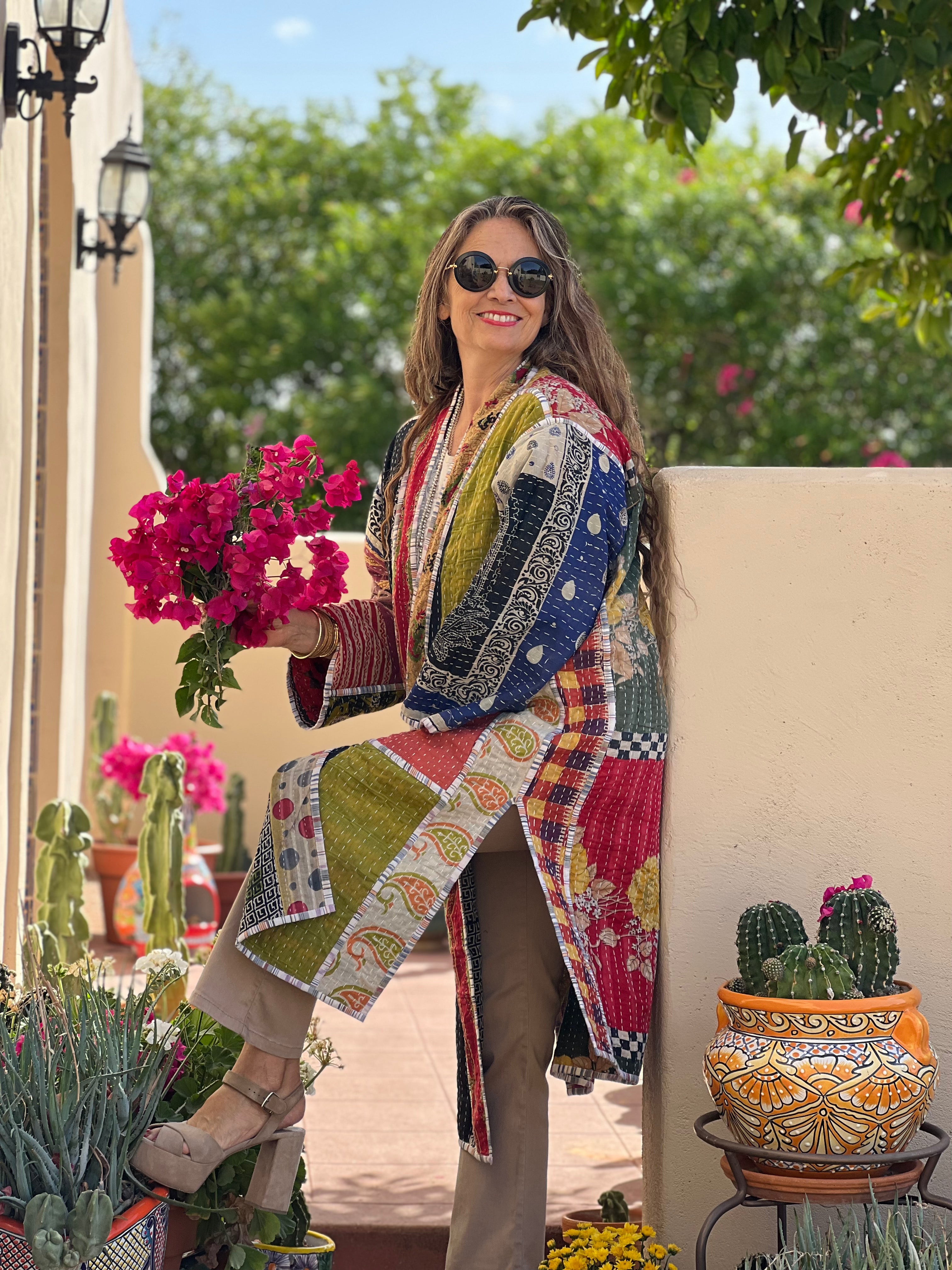 Rera Cotton Kantha Coat ONE OF KIND